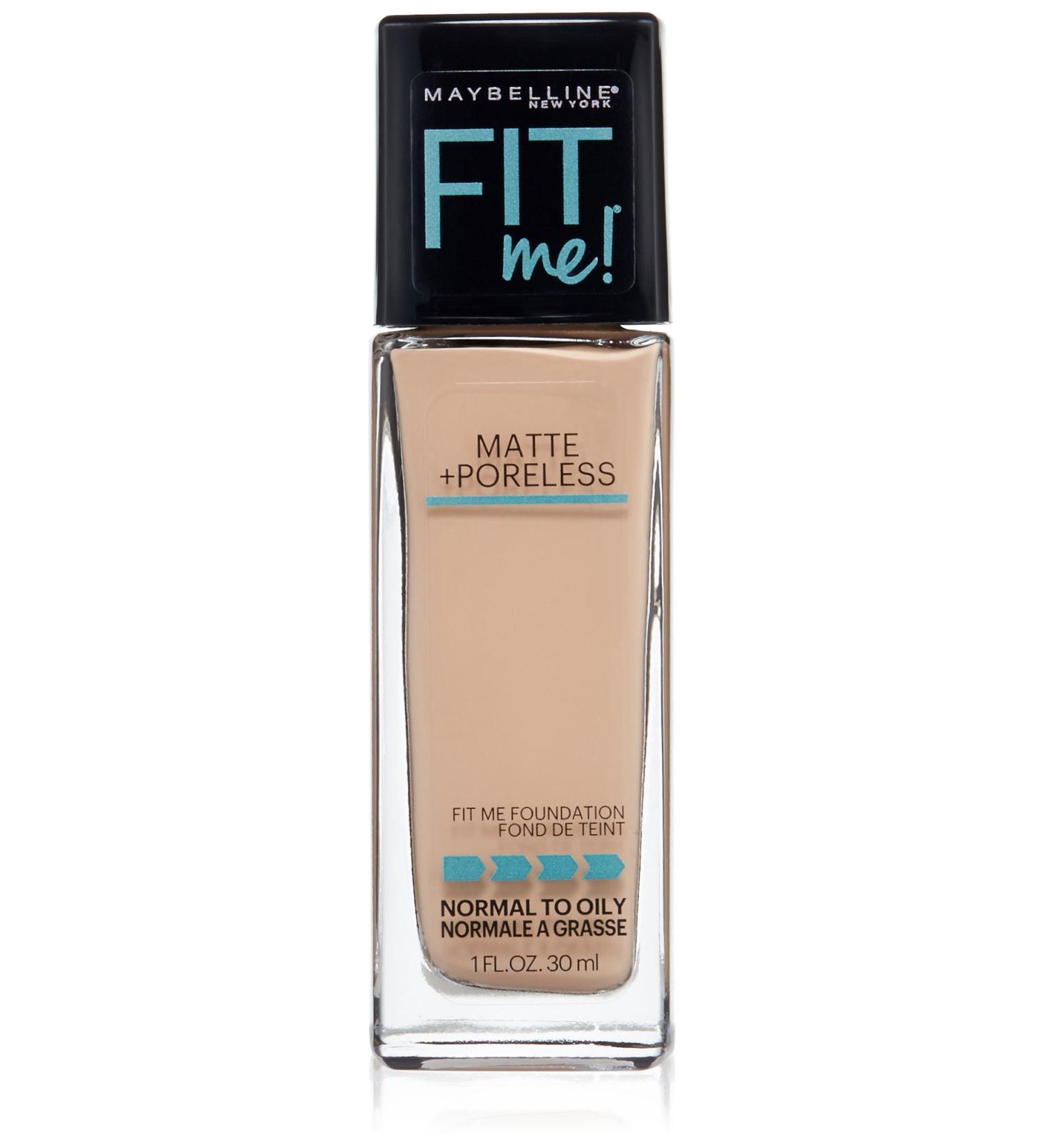 Maybelline Fit Me Matte + Poreless Foundation Creamy Beige 1 Fl Oz - Pack of 1 - Buy Online on GoSupps.com