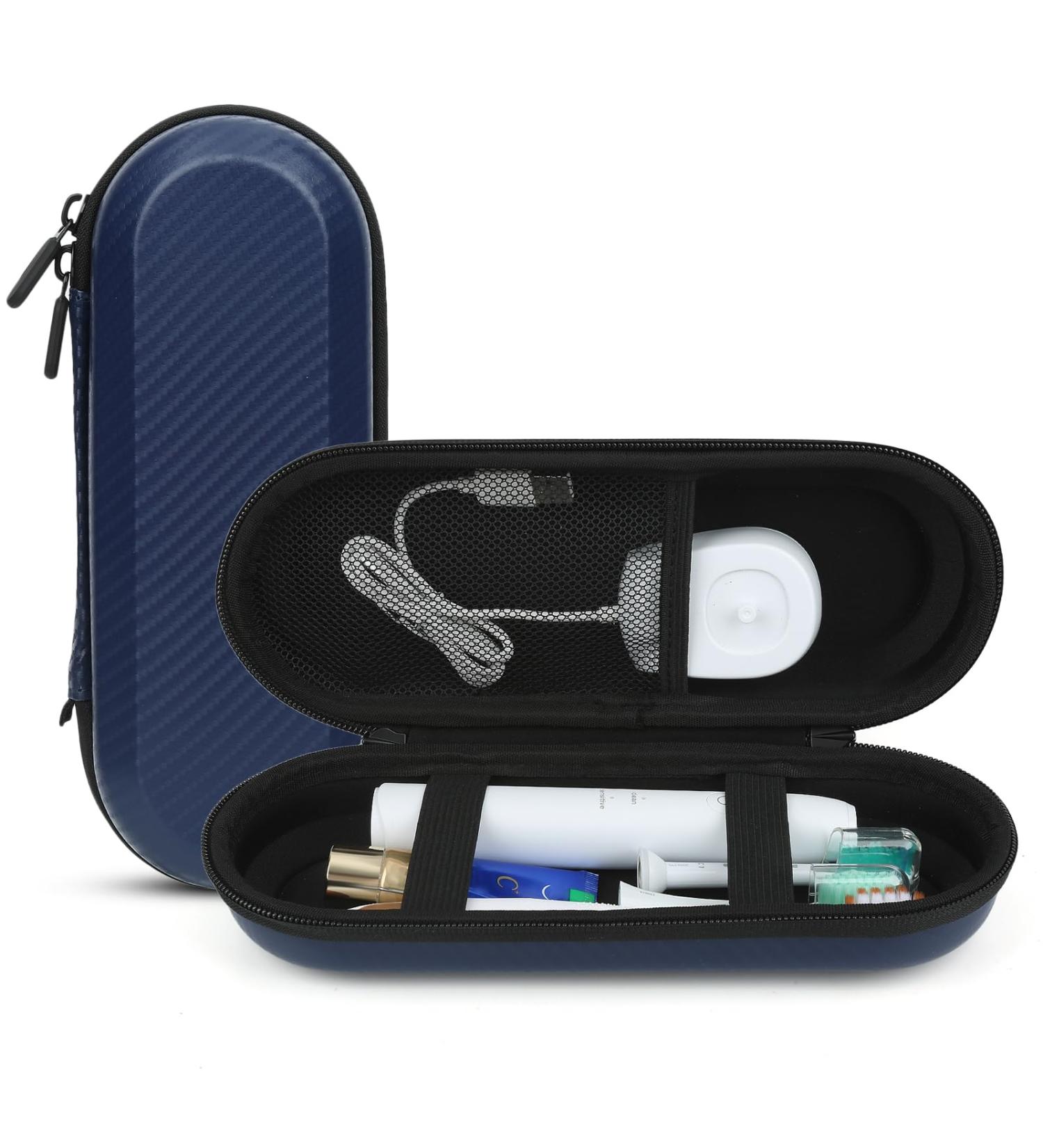 Cardbinder Hard Shell Travel Case for Sonicare Toothbrushes - Durable Blue Toothbrush Holder for ProtectiveClean 4100 6100 6500 7500 - International Shipping Available - Buy Online on GoSupps.com