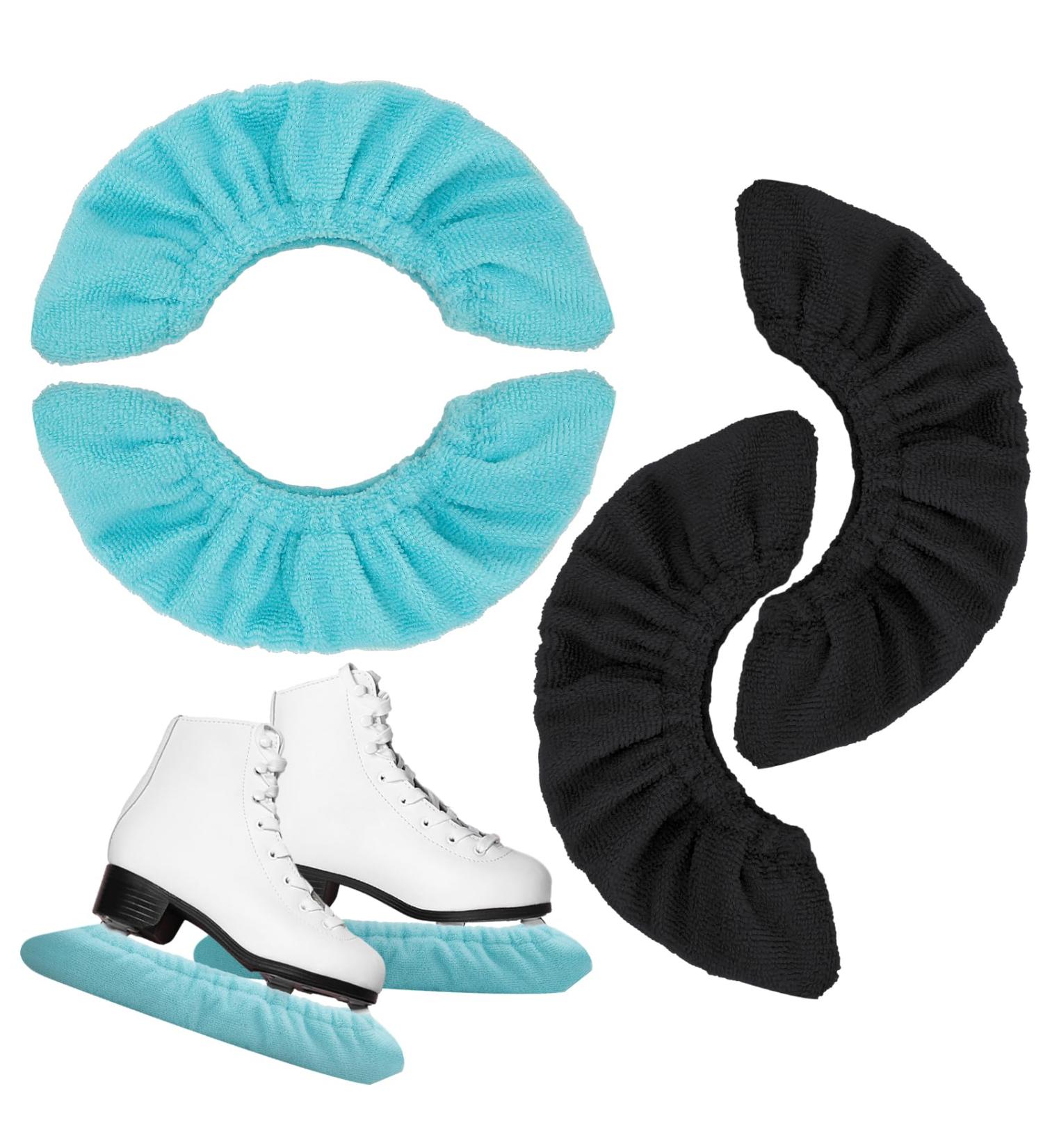 Jostift Ice Skates Runners - 2 Pairs Microfiber for Hockey & Figure Skating | L Size - Buy Online on GoSupps.com
