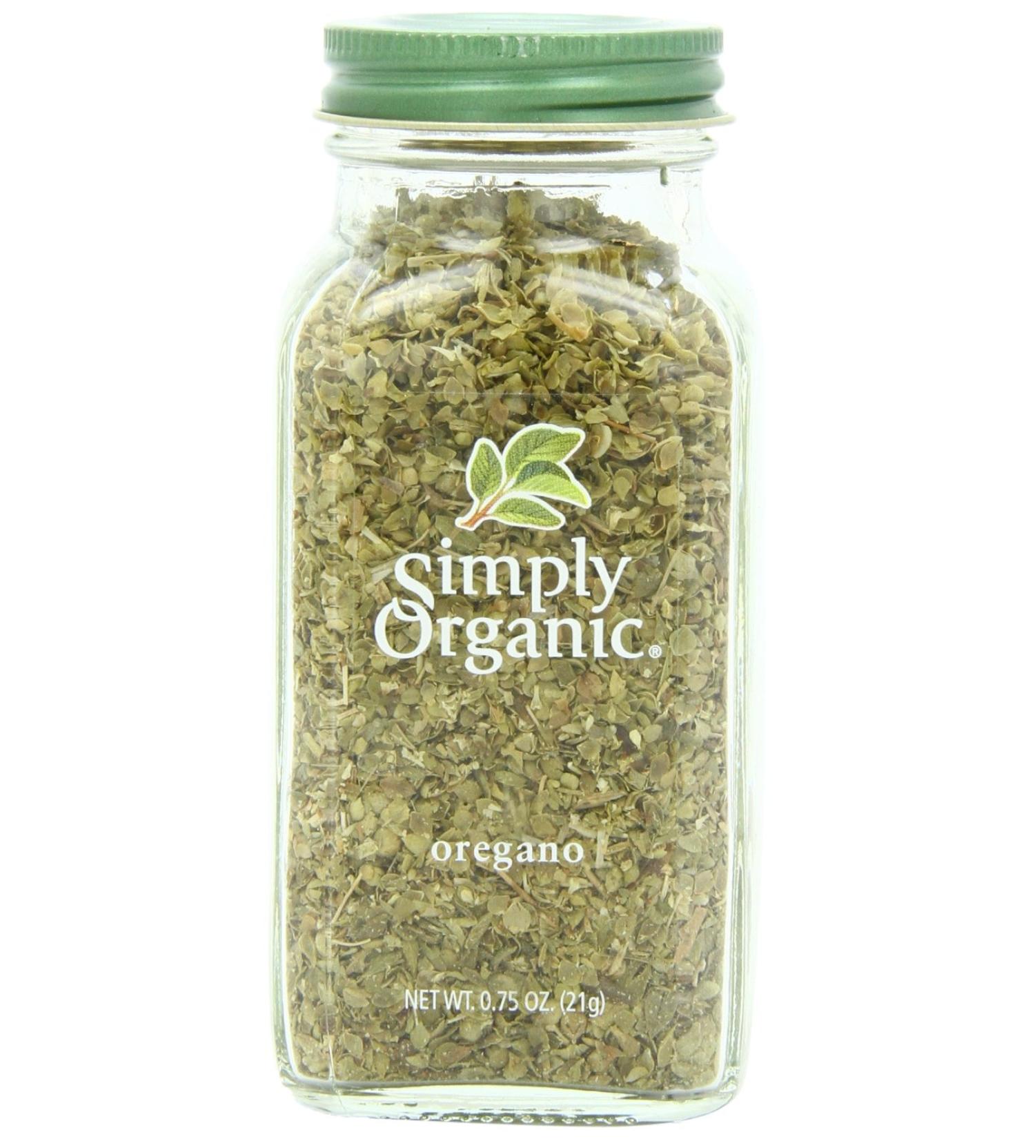 Simply Organic Oregano Leaf .75 oz - Certified Organic, Cut & Sifted | 0.75 Ounce Container - Buy Online on GoSupps.com