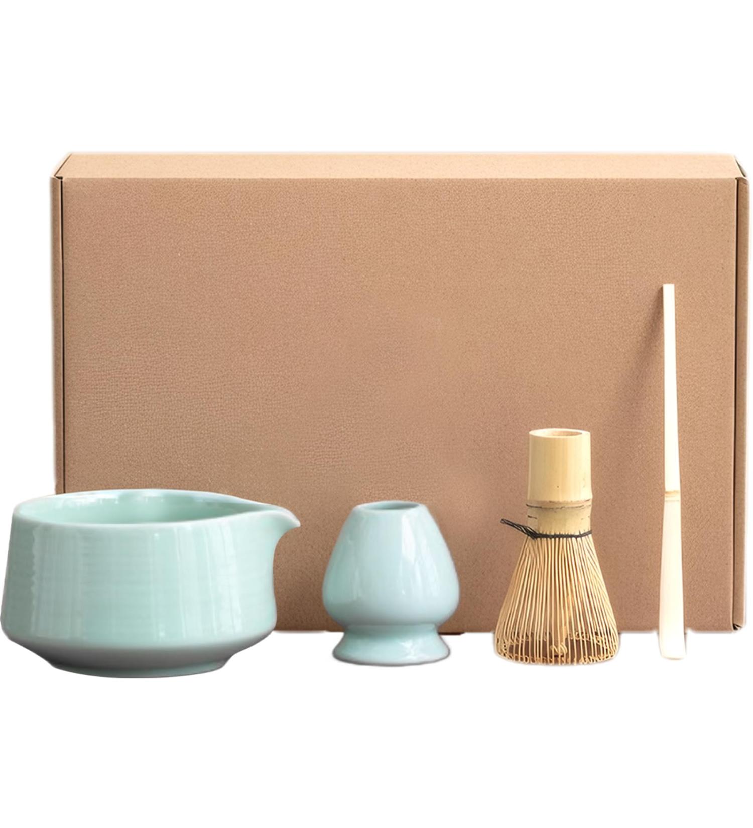Matcha Whisk and Bowl Matcha Set Bamboo Ceramic Matcha Kit Includes Whisk Tea Spoon 580ml Bowl and Whisk Holder Manual Japanese Tea Set for Matcha Making Style1 Style 1 - Buy Online on GoSupps.com