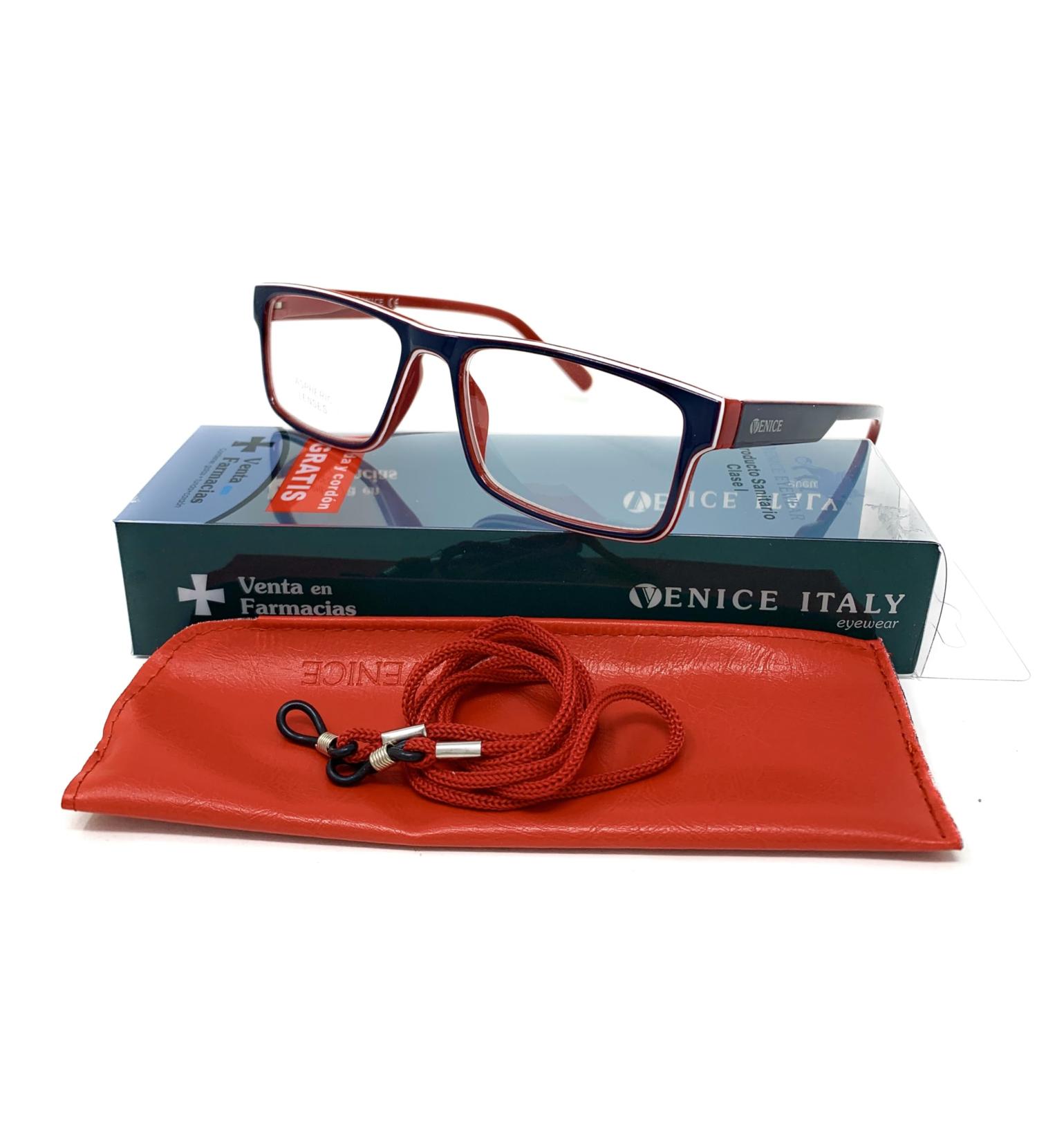 Venice Tricolor Reading Glasses for Men & Women | Stylish Modern Design | Diopters +1.00 to +3.50 (Blue Red) - Buy Online on GoSupps.com