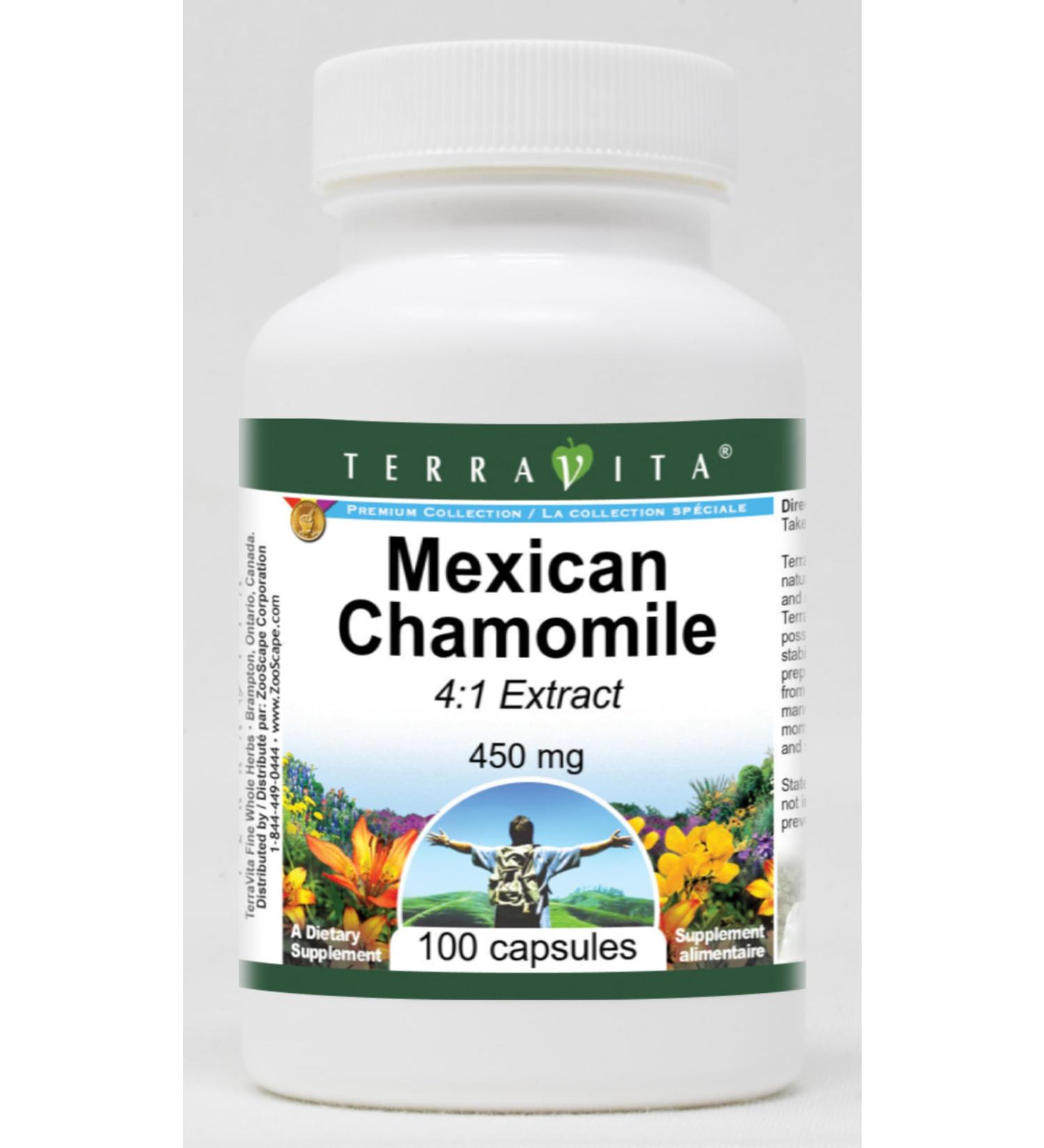 Mexican Chamomile 4:1-450 mg (100 Capsules ZIN: 519601) - Buy Online on GoSupps.com
