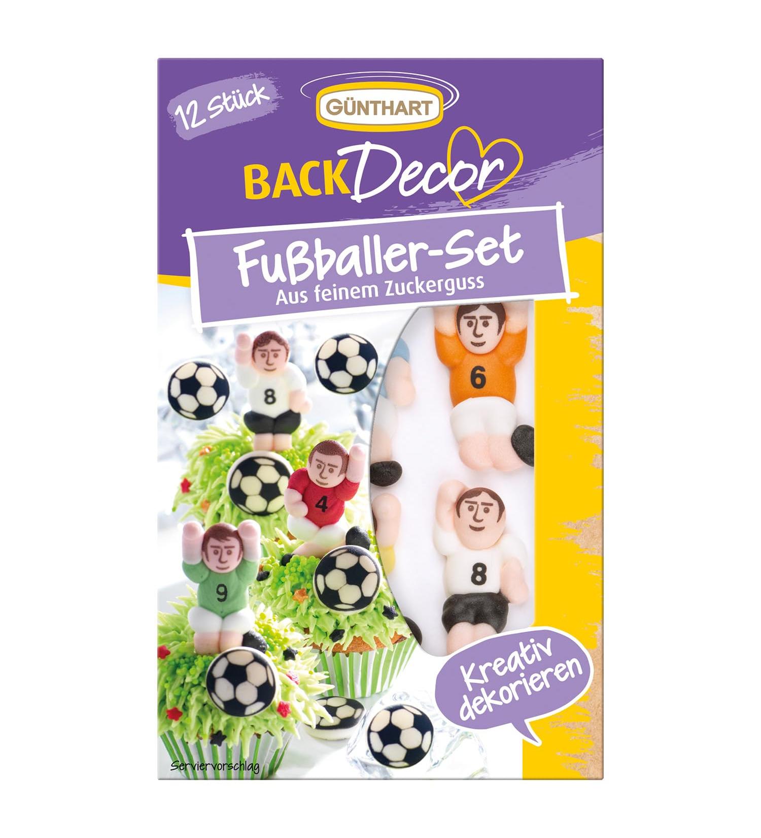 Buy G nthart Backdecor 12 Sugar Footballer & Footballs - Perfect Edible Cake Decoration for Football Events & Birthdays (21g) - Buy Online on GoSupps.com