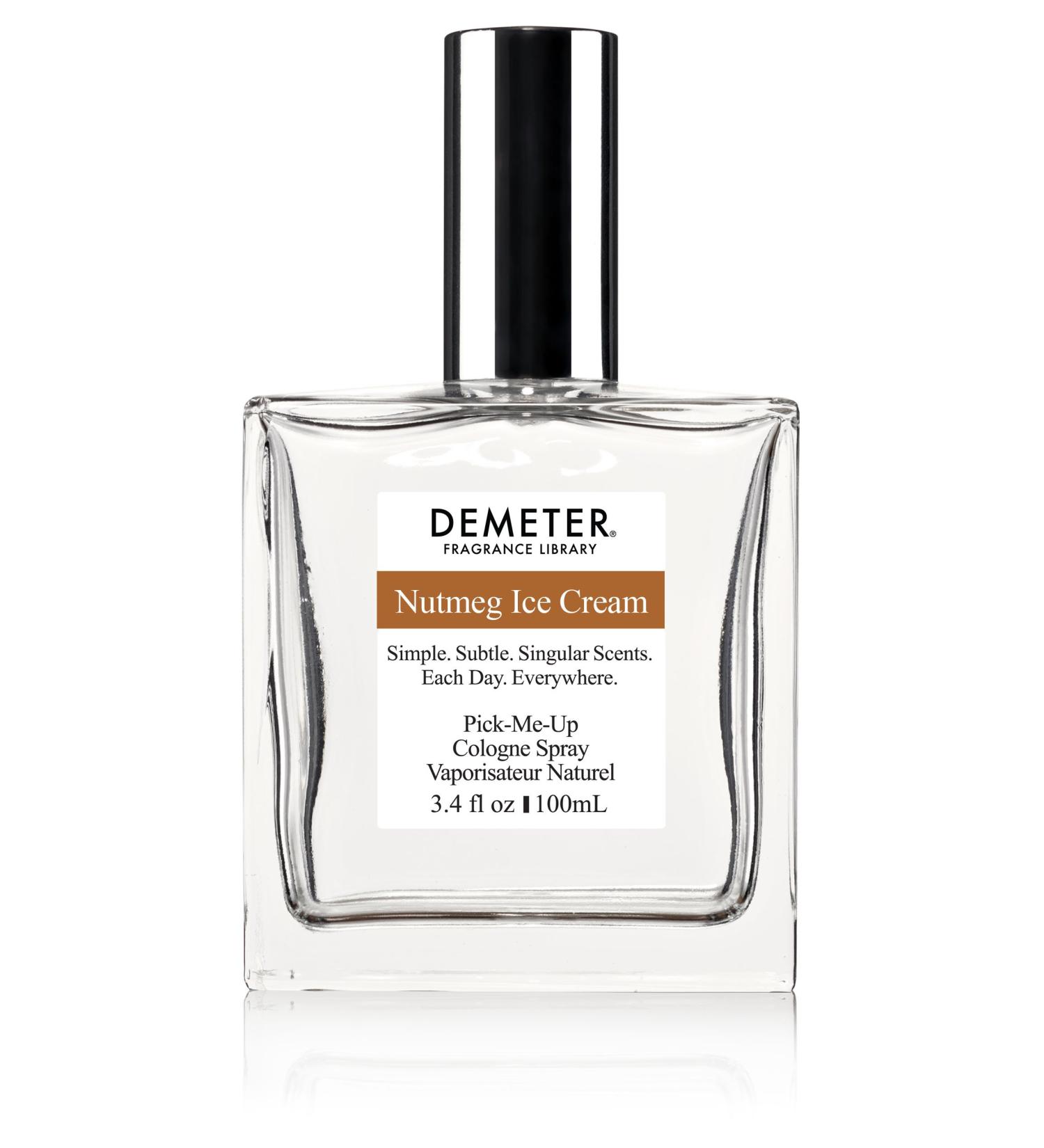 DEMETER Fragrance Library 3.4 oz Cologne Spray - Nutmeg Ice Cream Nutmeg Ice Cream 3.4 Fl Oz (Pack of 1)