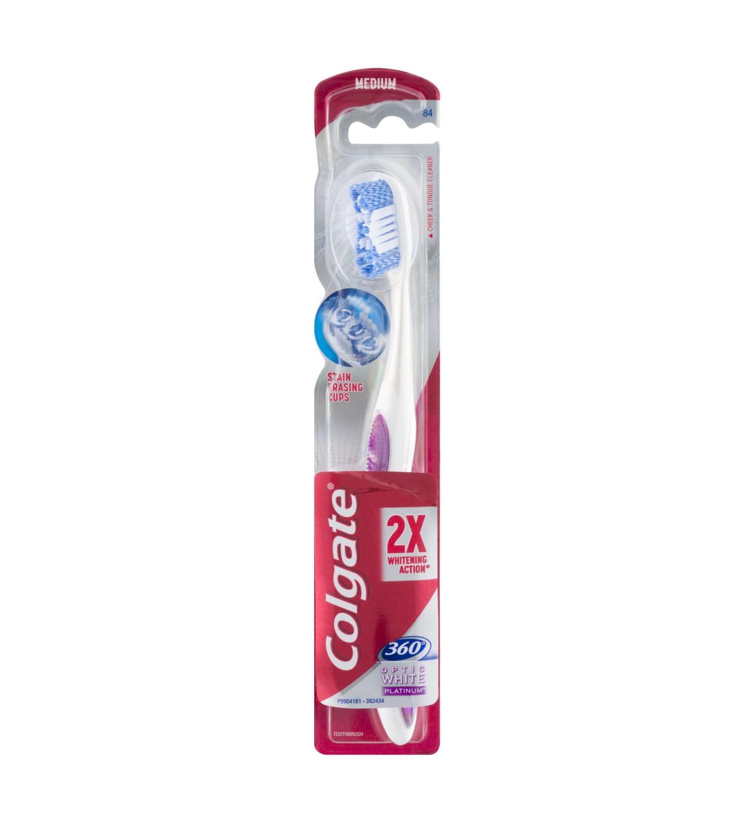Colgate 360 Optic White Platinum Toothbrush  Full Head
