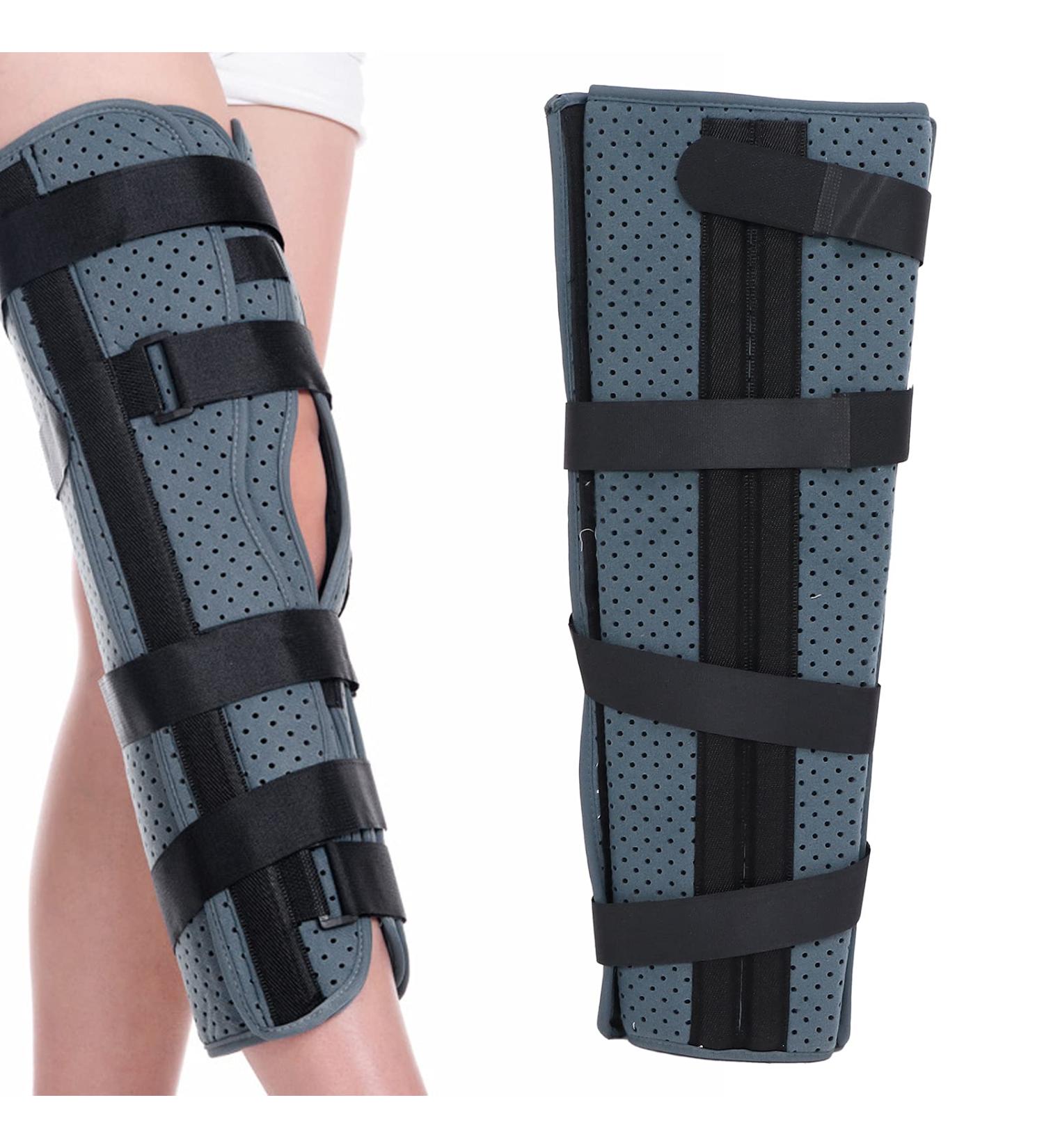 GOTOTOP Adjustable Knee Immobilizer | Breathable Knee Brace for Joint Pain Relief | Lightweight Steel Plate Support for Ultimate Leg Fixation - Buy Online on GoSupps.com