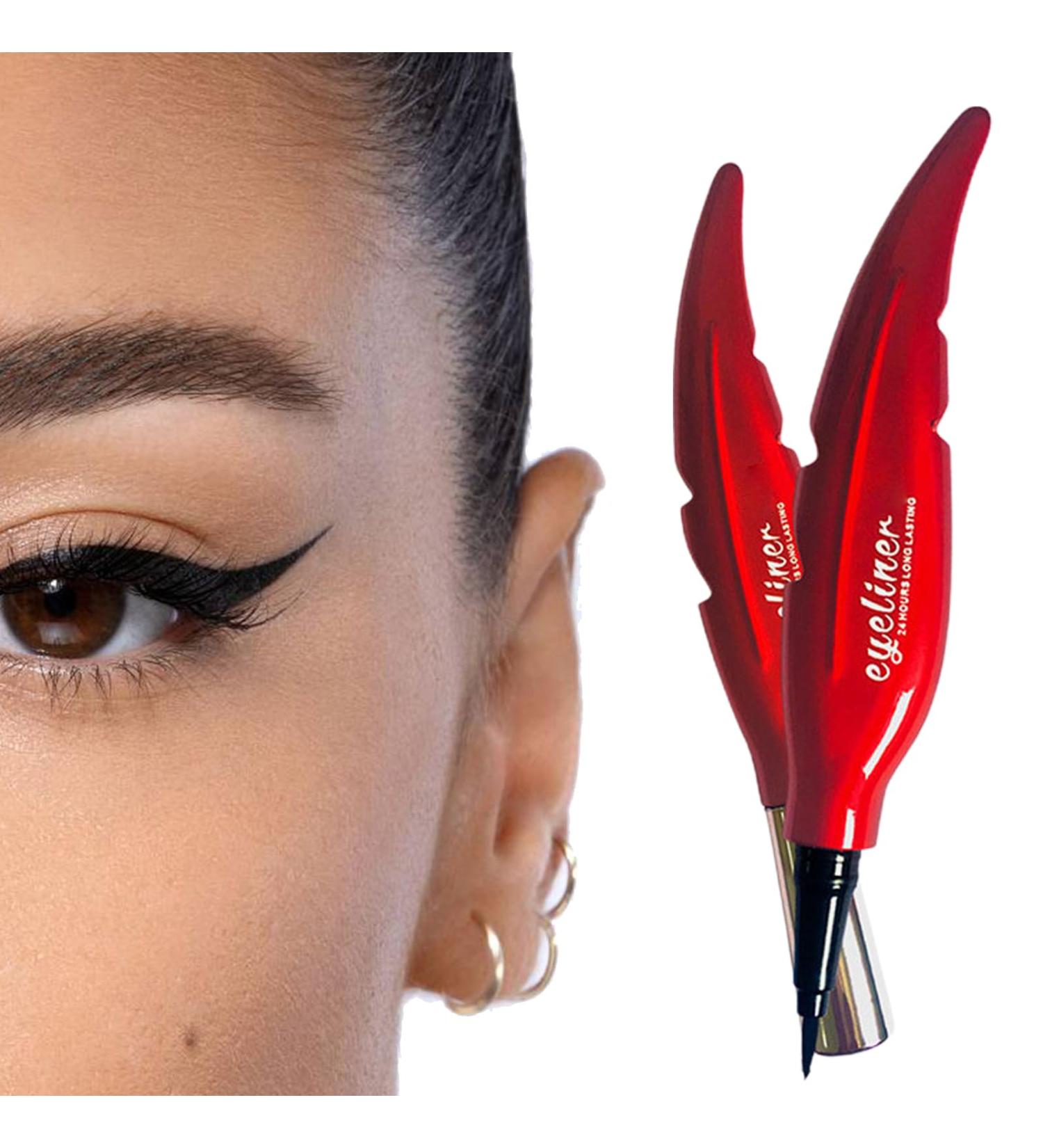 Eye Liner Smudgeproof Super Slim Feather Eyeliner - Eye Liners for Women Smudge Resistant Eyeliner Liquid for Makeup Show Date - Buy Online on GoSupps.com