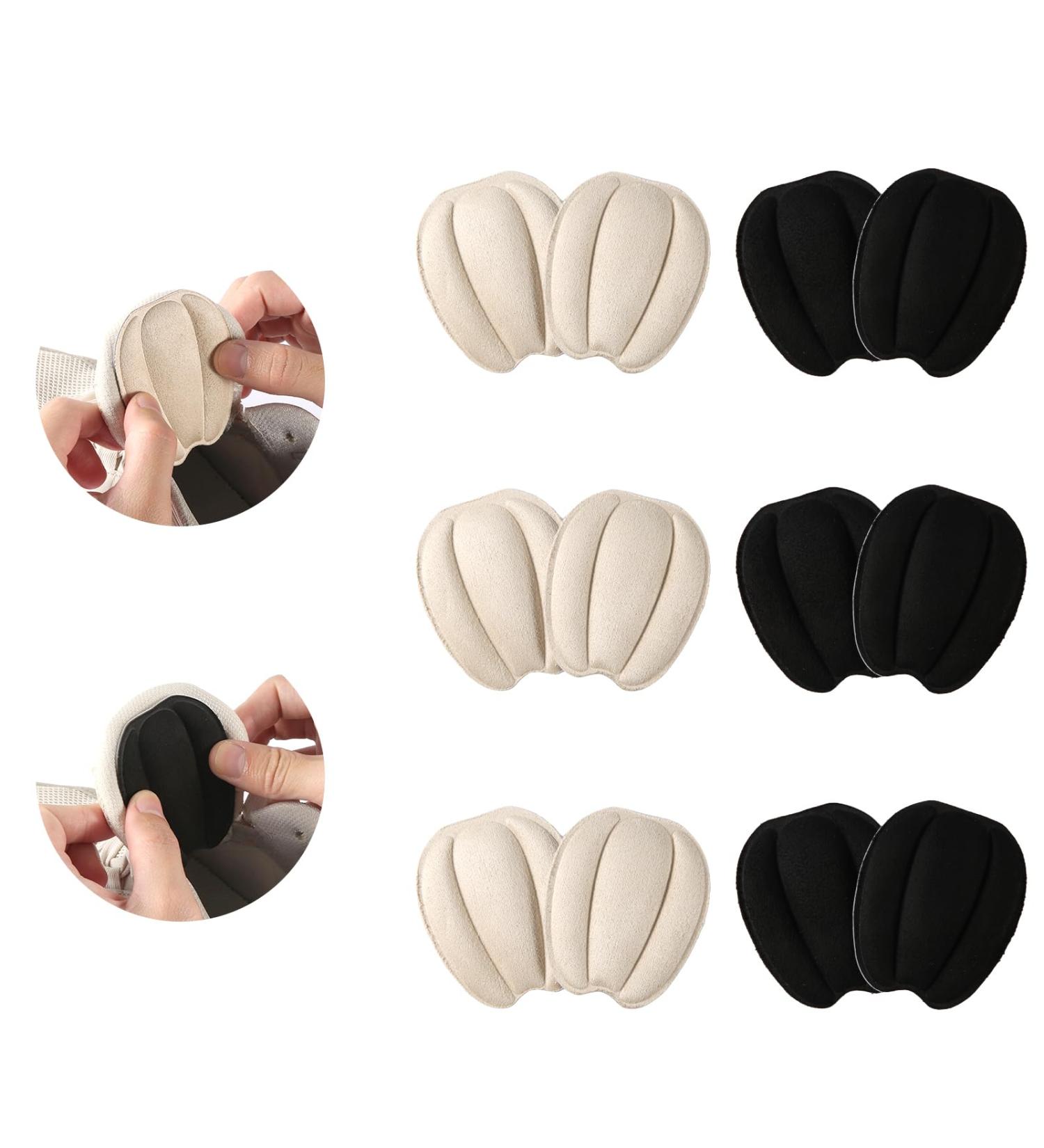 6 Pairs Forefoot Cushion Pads Soft Self-Adhesive Shoe Inserts for Women & Men | Invisible Felt Tongue Pads & Non-Slip Stickers for Loose Canvas & Leather Shoes - Buy Online on GoSupps.com