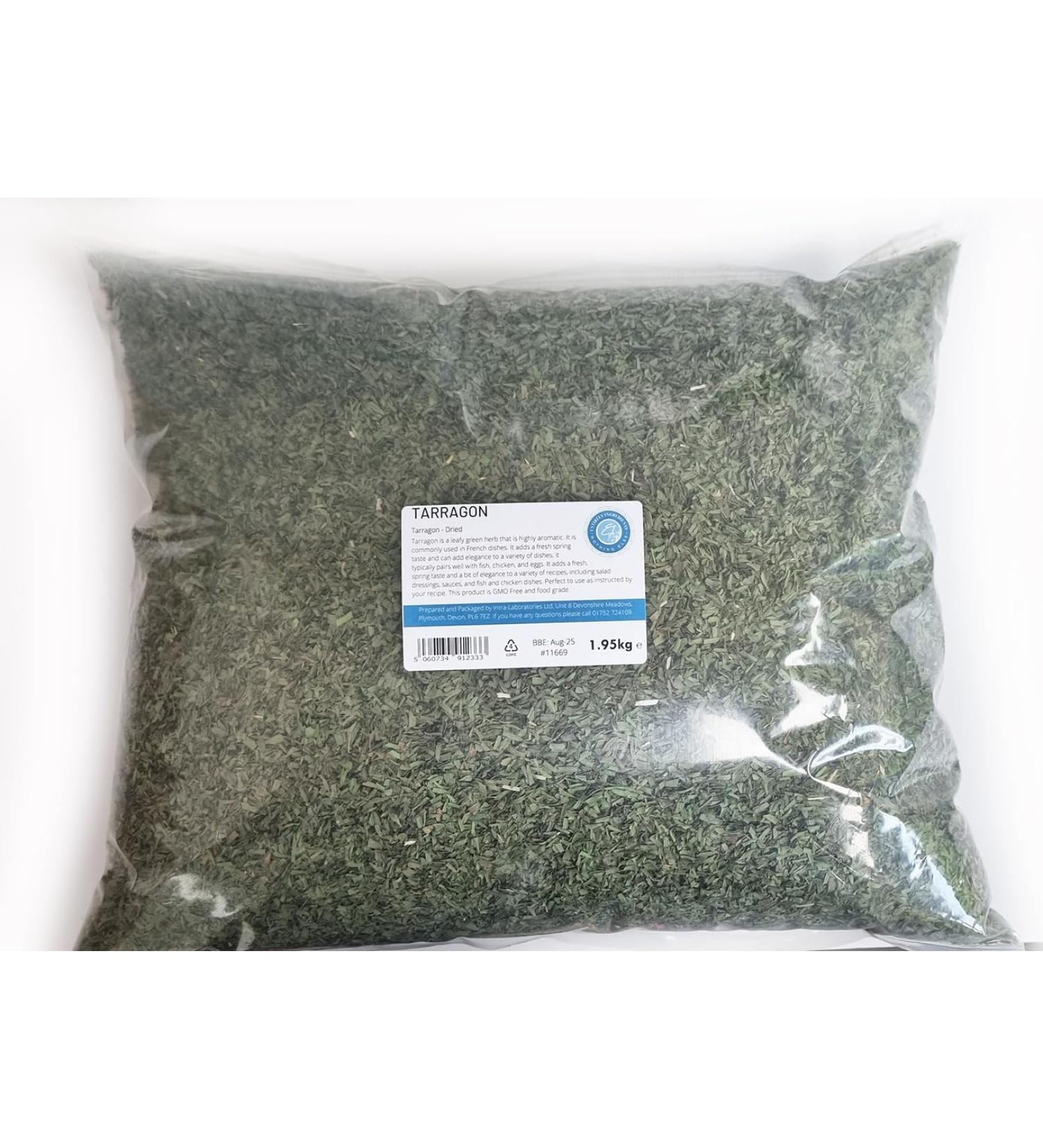 Entirely Ingredients - French Dried Tarragon 1.95kg - Selected for Premium Quality