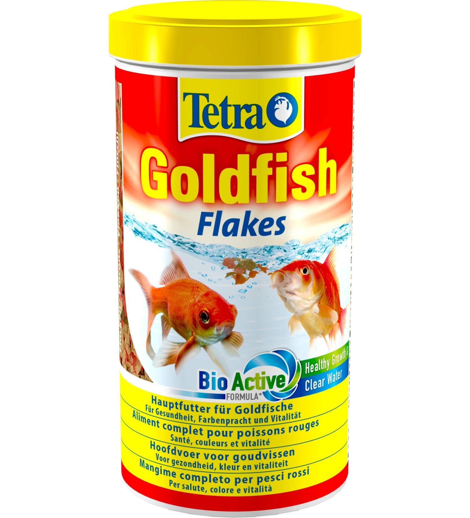 Tetra Goldfish Flakes - Premium Fish Food for Goldfish & Cold Water Fish | 200g (1L Can) - International Shipping Available - Buy Online on GoSupps.com