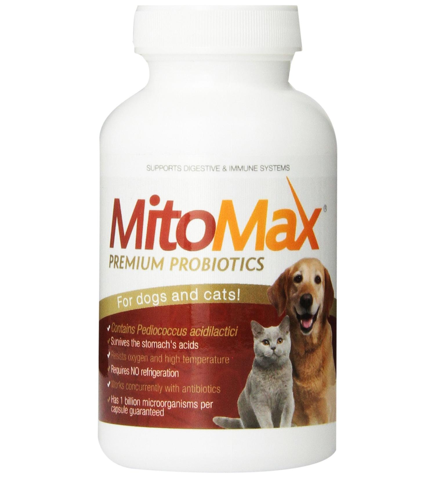 Imagilin MitoMax Premium Probiotics for Dogs and Cats - 100 Capsules - Buy Online on GoSupps.com