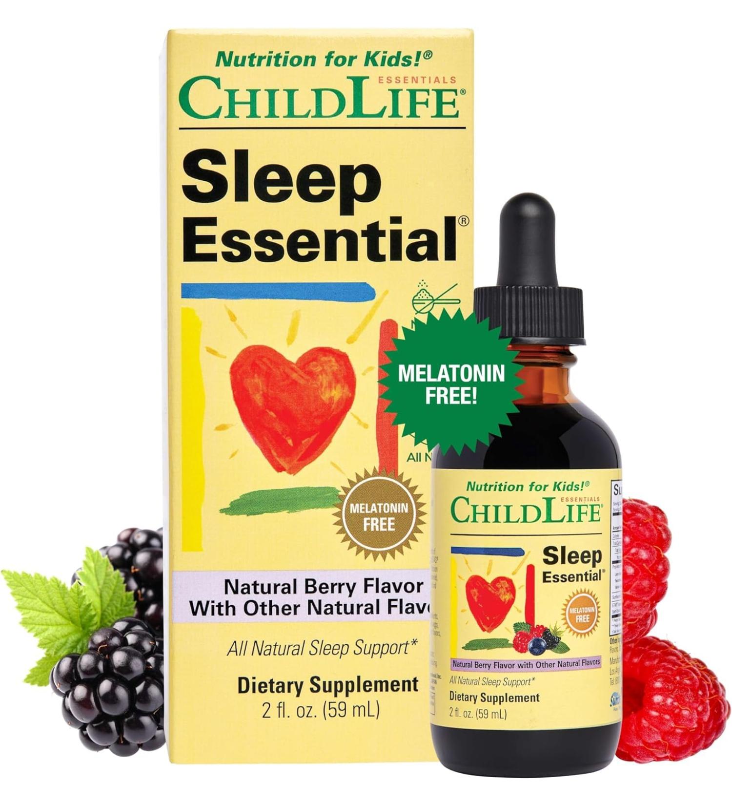  Tudor Sleep Essential All-natural sleep aid for children promotes relaxation and healthy sleep melatonin-free sugar-free gluten-free berry flavor 59 ml - Buy Online on GoSupps.com