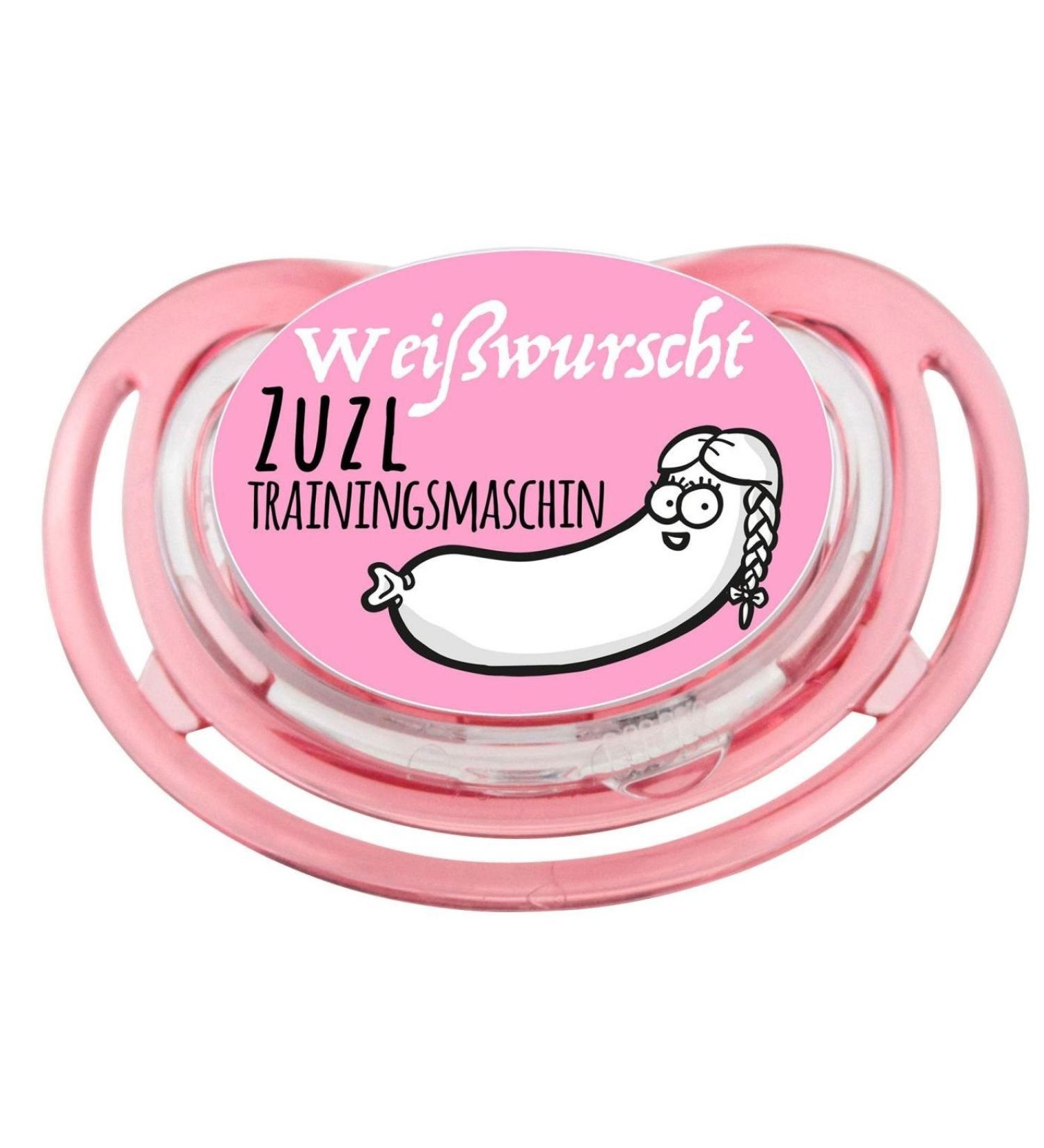 Buy NUK Bavarian Design Pacifier - Bavariashop Dizzl Wei wurscht Zuzltraining Machine Madl - Pink - International Shipping Available - Buy Online on GoSupps.com
