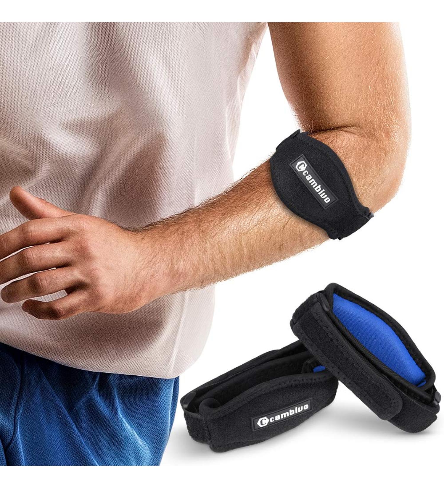 Cambivo Elbow Bandage X2 | Arthritis & Tendonitis Relief | Elastic Compression Cuff for Sports & Fitness - Buy Online on GoSupps.com