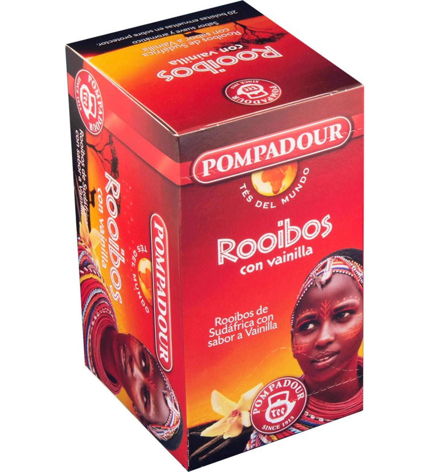  Pompadour Pompadour World Teas Rooibos Vanilla - 20 sachets - Buy Online on GoSupps.com