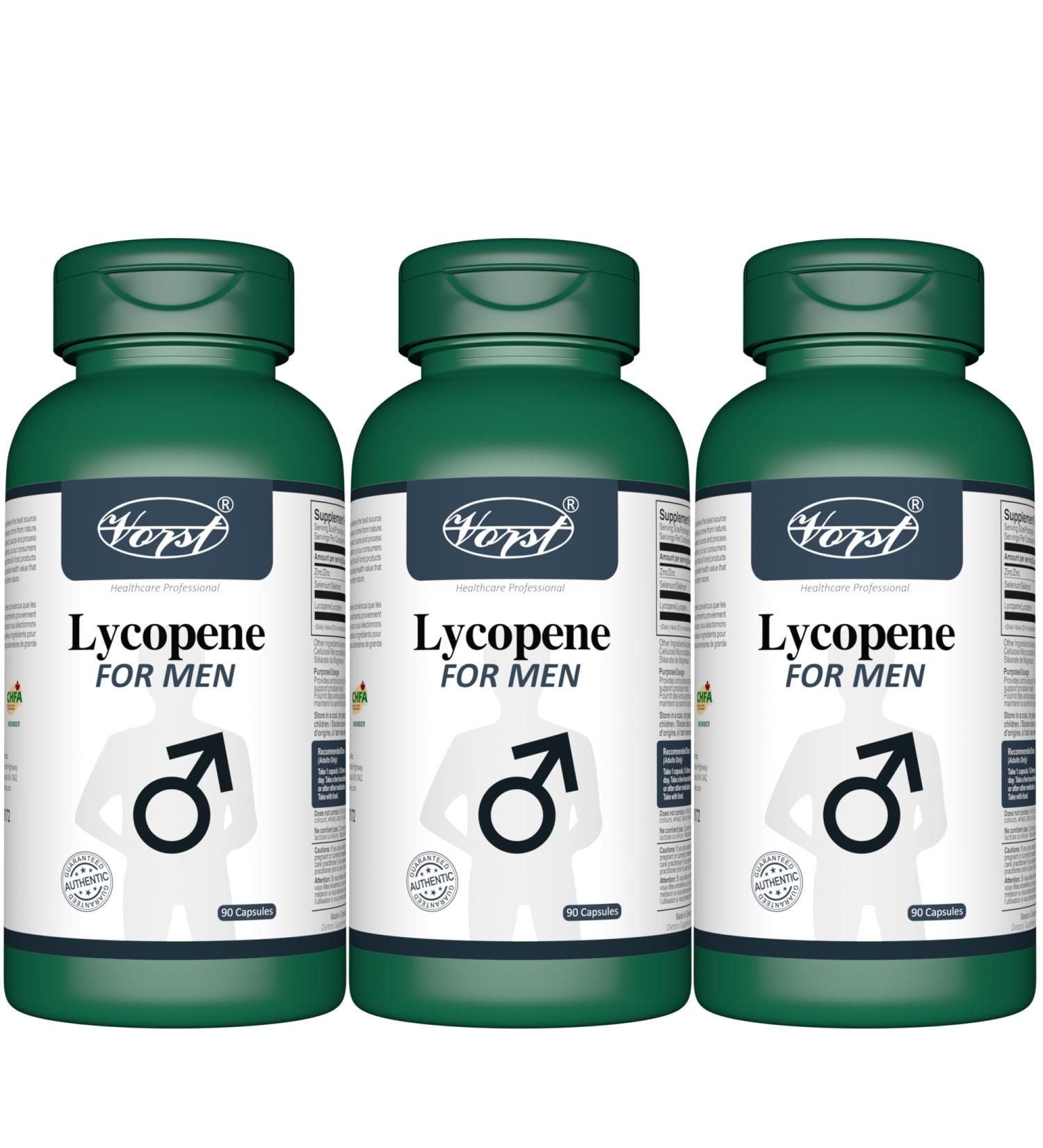 VORST Lycopene Supplement for Men 3 X 90 Capsules | Powder Pills | 3 Bottles 270 count (Pack of 1) - Buy Online on GoSupps.com