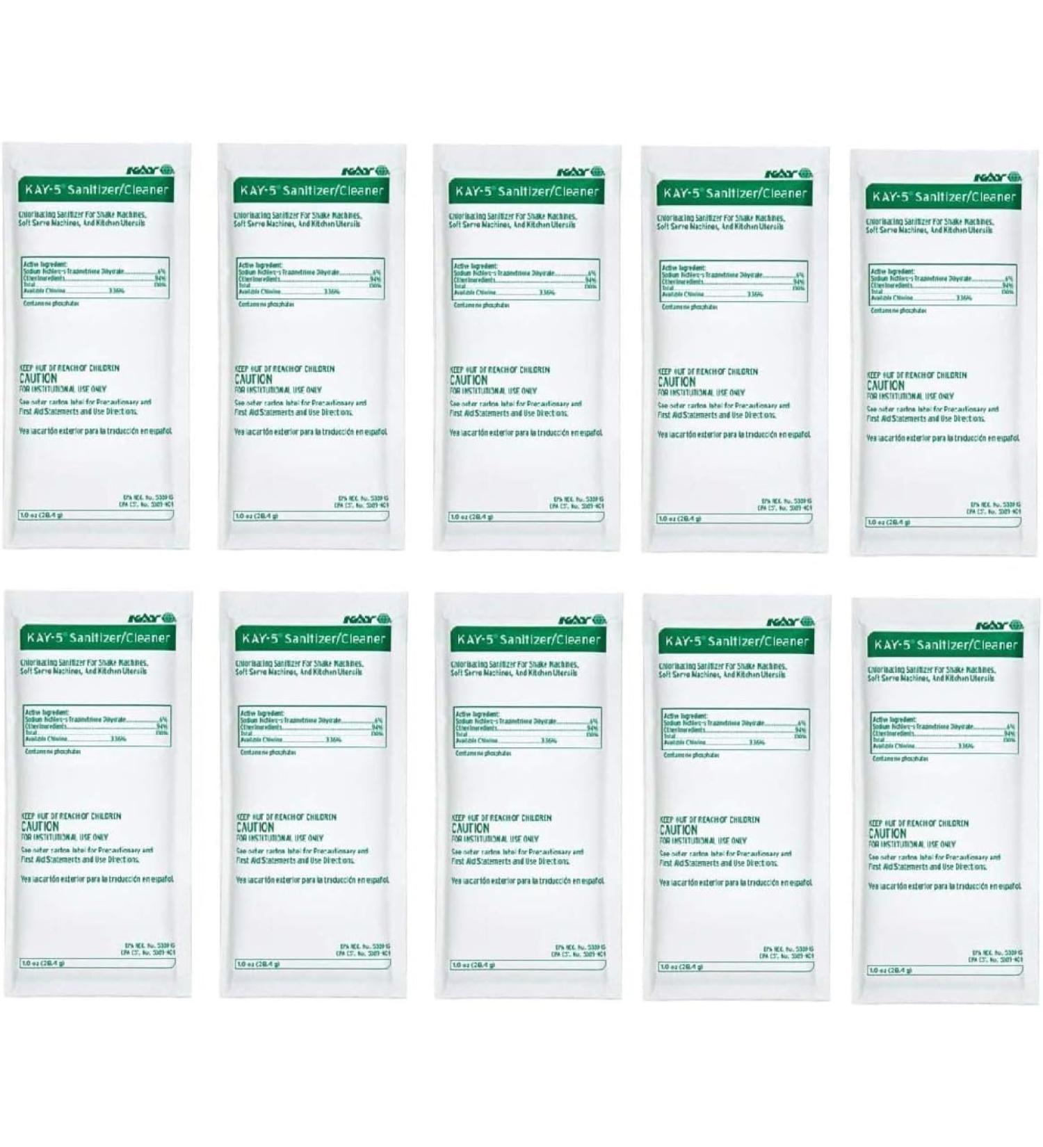 Supply Depot Compatible Kay 5 Chlorinating Cleaning Powder - Lot of 10 1 oz Packets | International Shipping Available - Buy Online on GoSupps.com