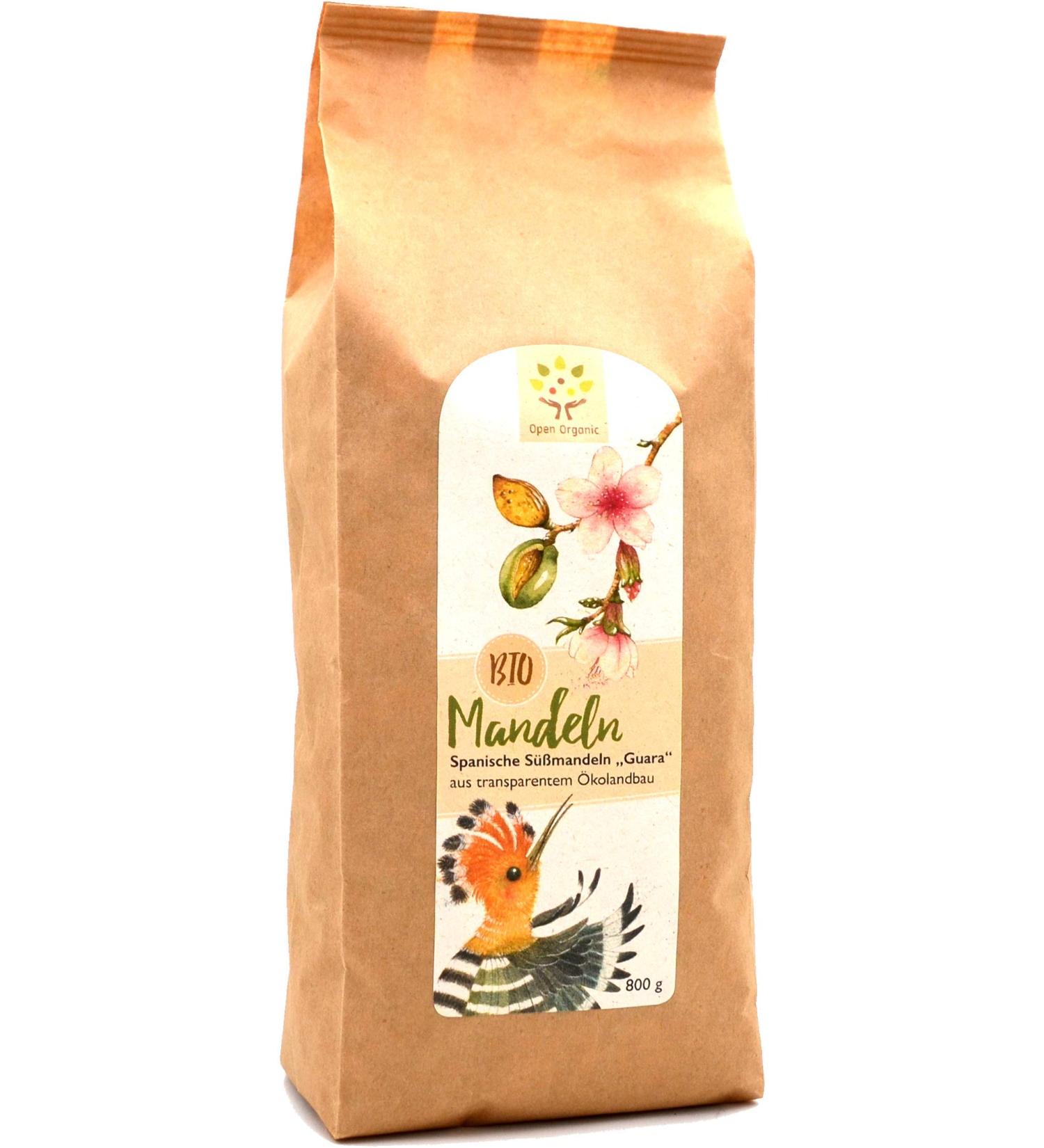 Organic Almonds 800g - 100% Sweet Almonds | Refillable Pack | Regenerative Agriculture from Spain - Shop Internationally - Buy Online on GoSupps.com