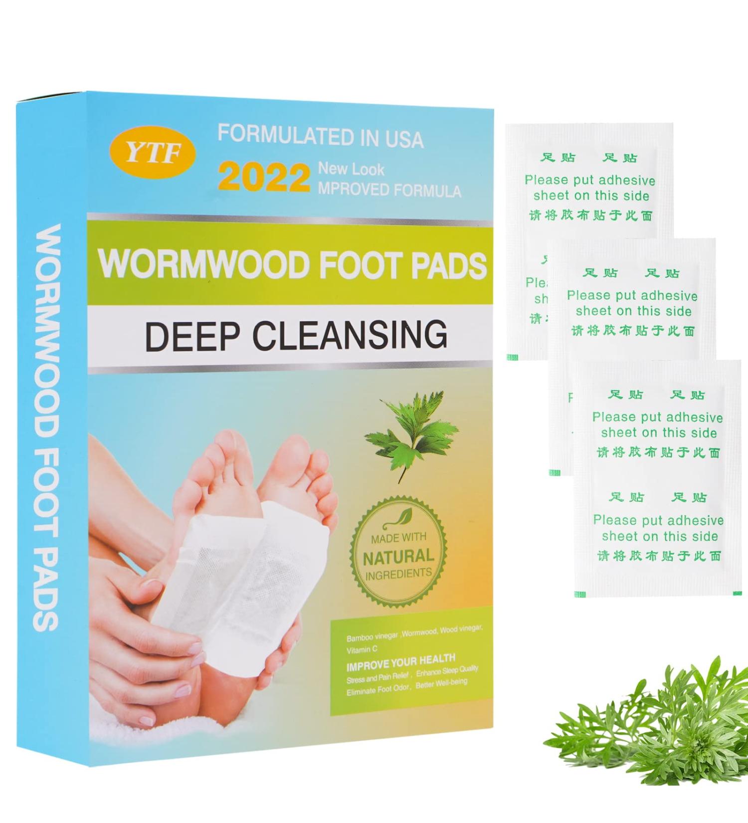 Detoxifying Foot Pads | Bamboo Vinegar & Ginger Powder Foot Patch 20PCS | Pain & Stress Relief - Buy Online on GoSupps.com