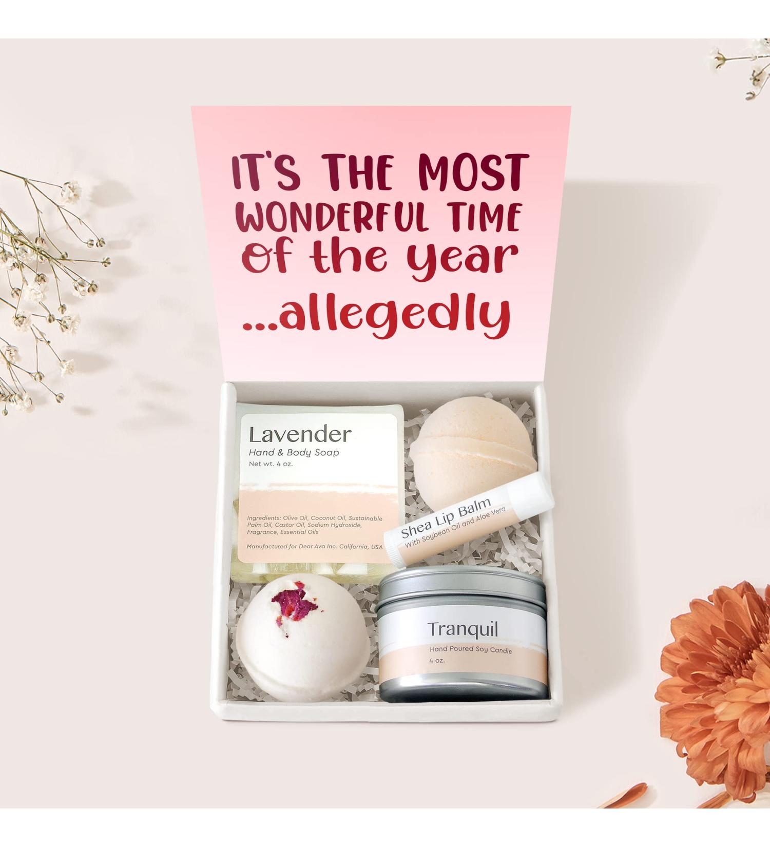 Dear Ava Spa Gifts for Women | Organic Luxury Self Care Bath & Body Kit - Perfect Birthday Holiday & Wedding Gift - Buy Online on GoSupps.com