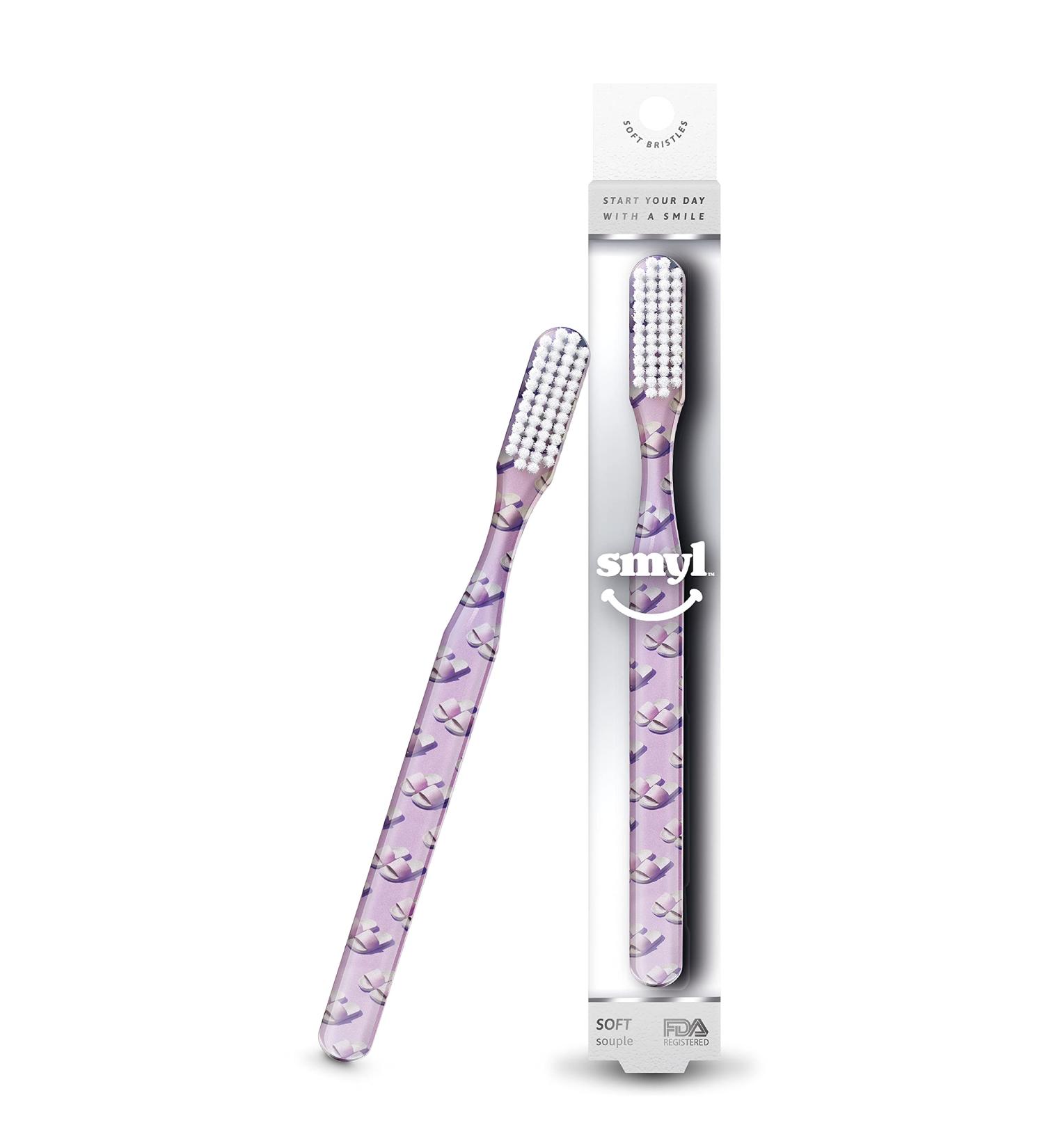 SMYL Toothbrush  Soft Toothbrushes for Adults with Nylon Bristles  Oral Care and Plaque Removal  Lifestyles Fun  Slippers 1 Count (Pack of 1) Lifestyles Fun Slippers - Buy Online on GoSupps.com