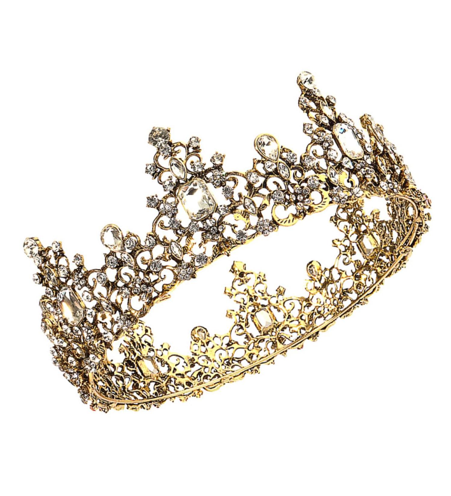 MAGICLULU 1pc Baroque Crown Womens Headbands Hairband for Skincare Baroque for Womens Bridal Headpiece Vintage Headdress Baroque Vintage Crowns Wedding Accessories Bride Alloy 14.5x5.5CM White - Buy Online on GoSupps.com