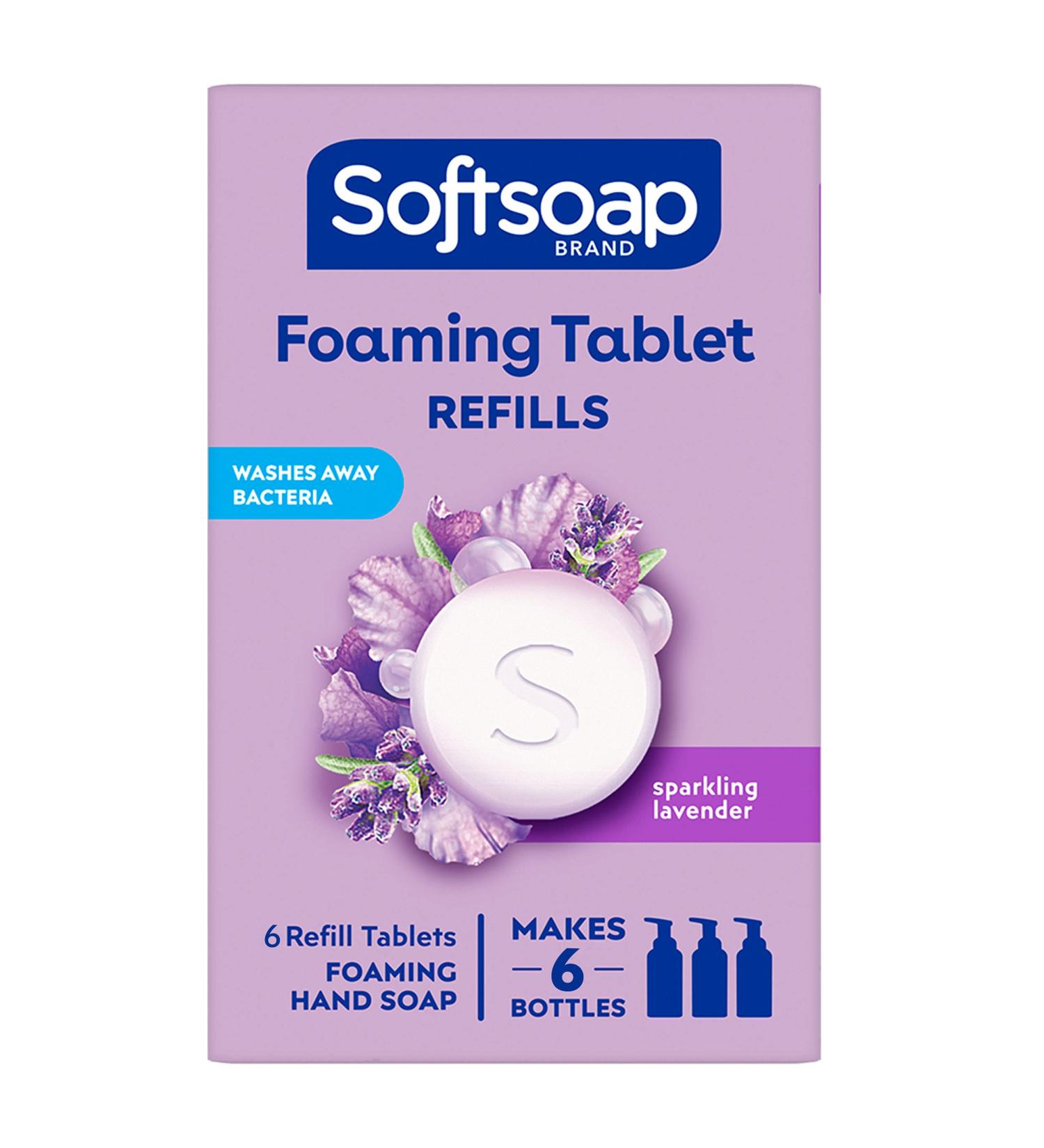 Softsoap Sparkling Lavender Foaming Hand Soap Refill Tablets - 6 Count Pack - Buy Online on GoSupps.com