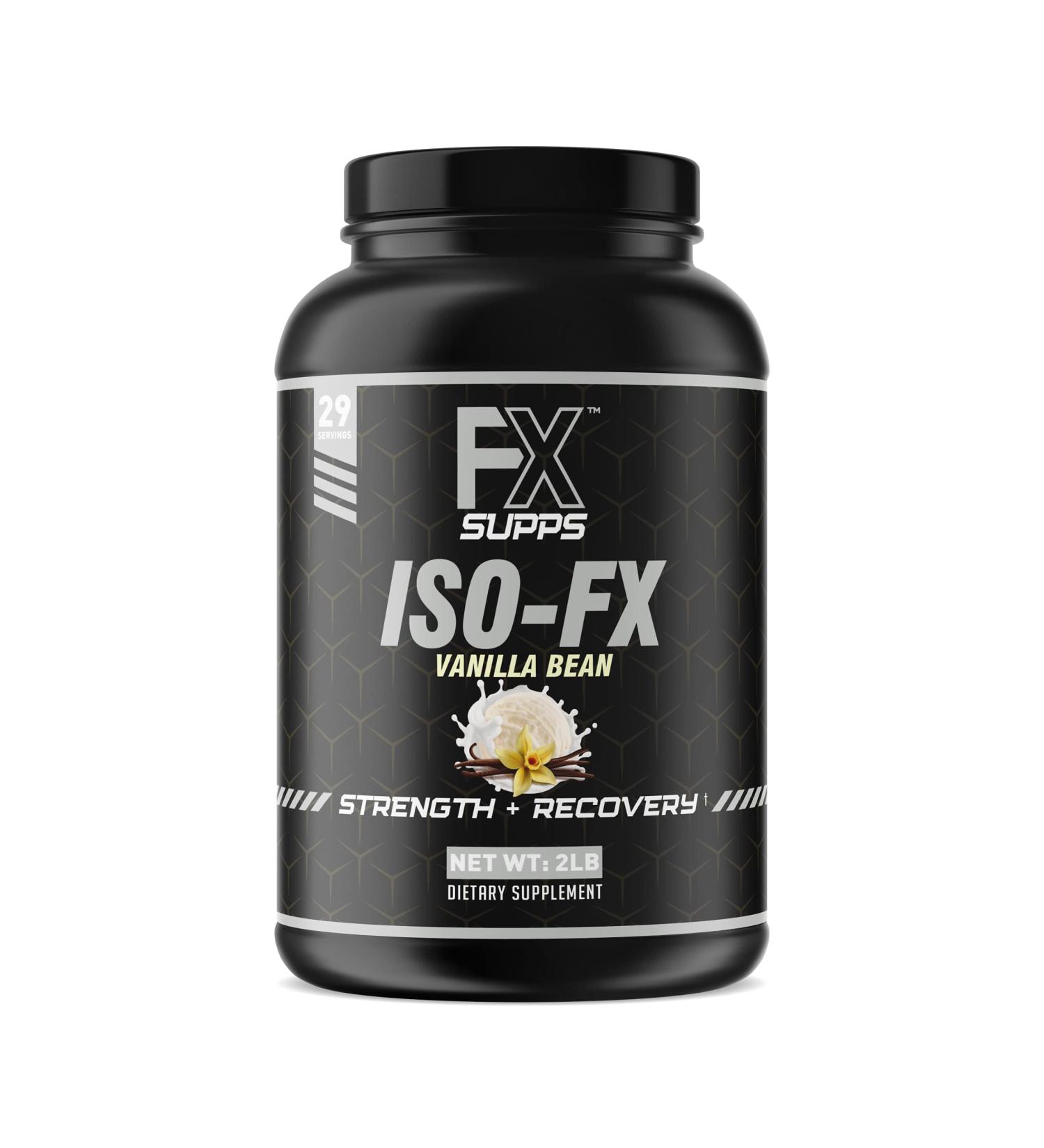 FX SUPPS ISO-FX 100% Isolate Whey Protein Powder (Vanilla) - Ideal Post Workout Recovery Supplement with BCAA & EAA for Muscle Growth - 2.0 lb - Buy Online on GoSupps.com