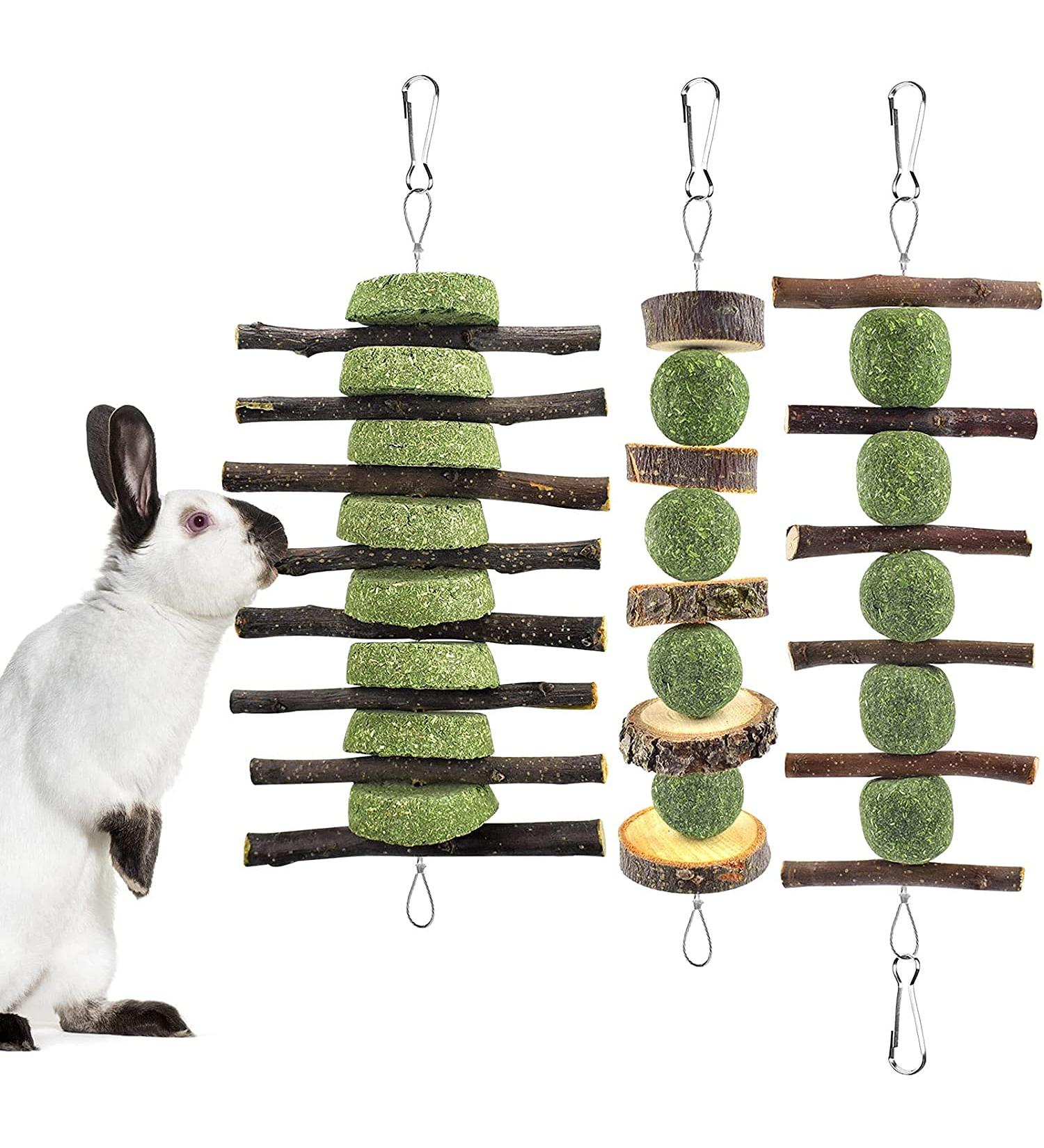 Erkoon Natural Timothy Hay Rabbit & Small Animal Chew Cubes | Dental Care Treats for Hamsters Chinchillas Guinea Pigs & More - Buy Online on GoSupps.com