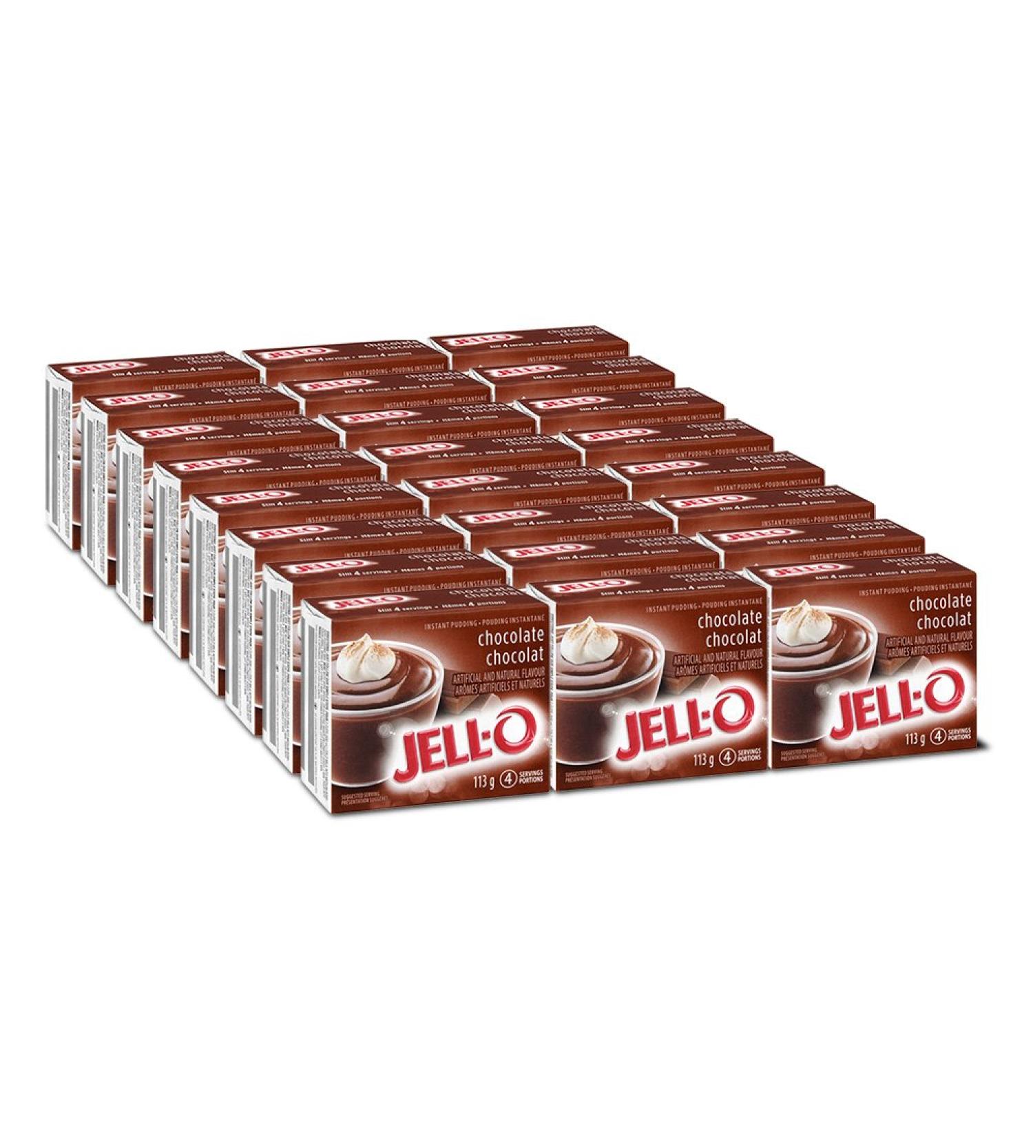 Jell-O Chocolate Instant Pudding 113g (Pack of 24) Chocolate (113G) - Buy Online on GoSupps.com