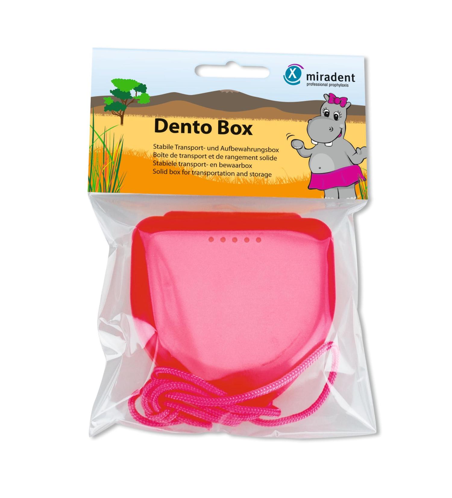 Buy Miradent Dento Box for Braces & Dentures - Pink Storage Solution | Stable & Compact | 2.5 cm Height | International Shipping Available - Buy Online on GoSupps.com