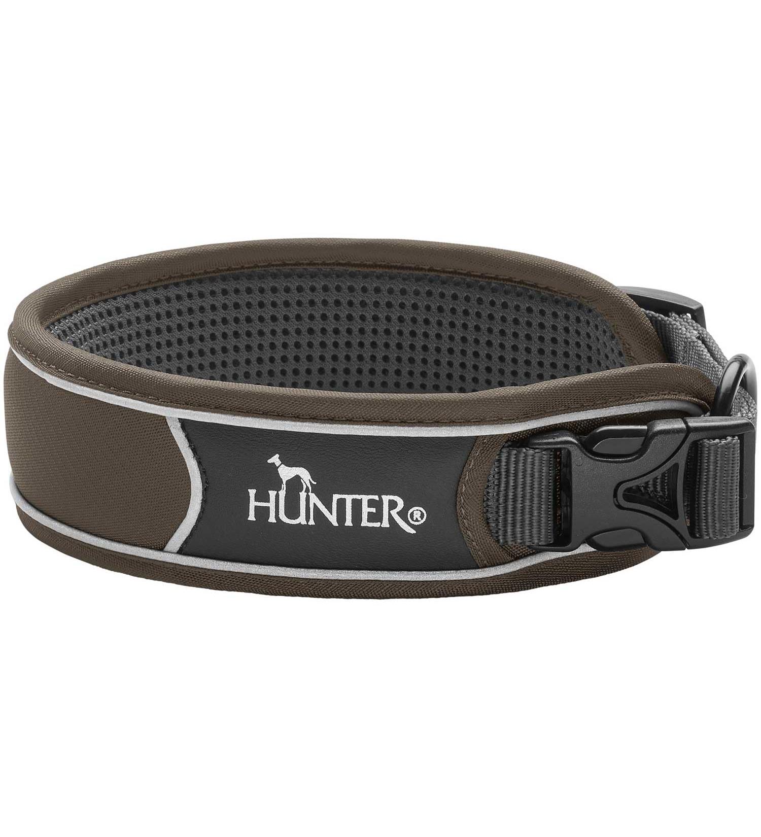 Buy HUNTER DIVO Dog Collar - Nylon Medium Brown/Grey | International Shipping Available - Buy Online on GoSupps.com