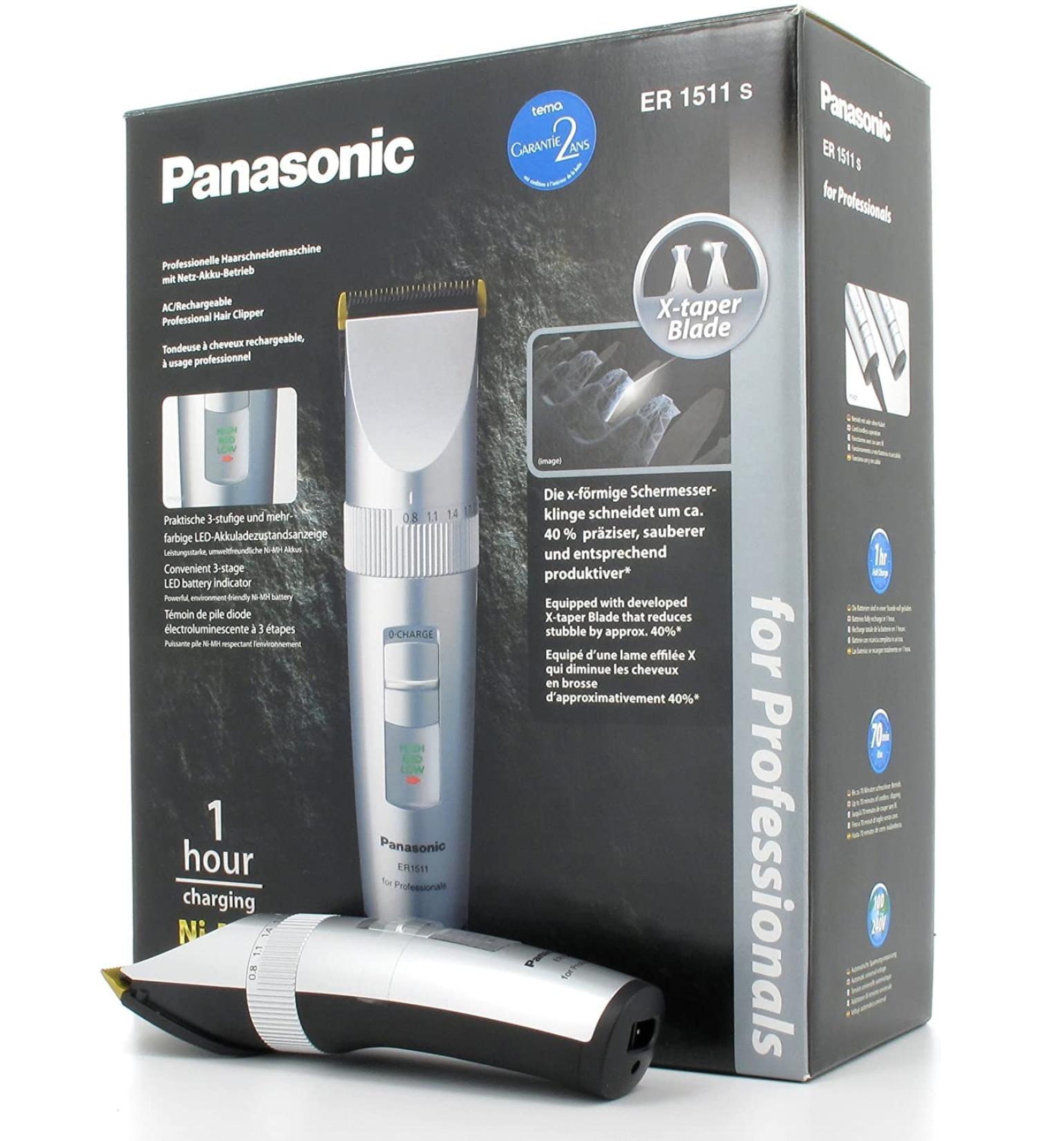 Panasonic ER-1511 Professional Hair Clipper with X Taper Blade - Precision Cutting & International Shipping - Buy Online on GoSupps.com