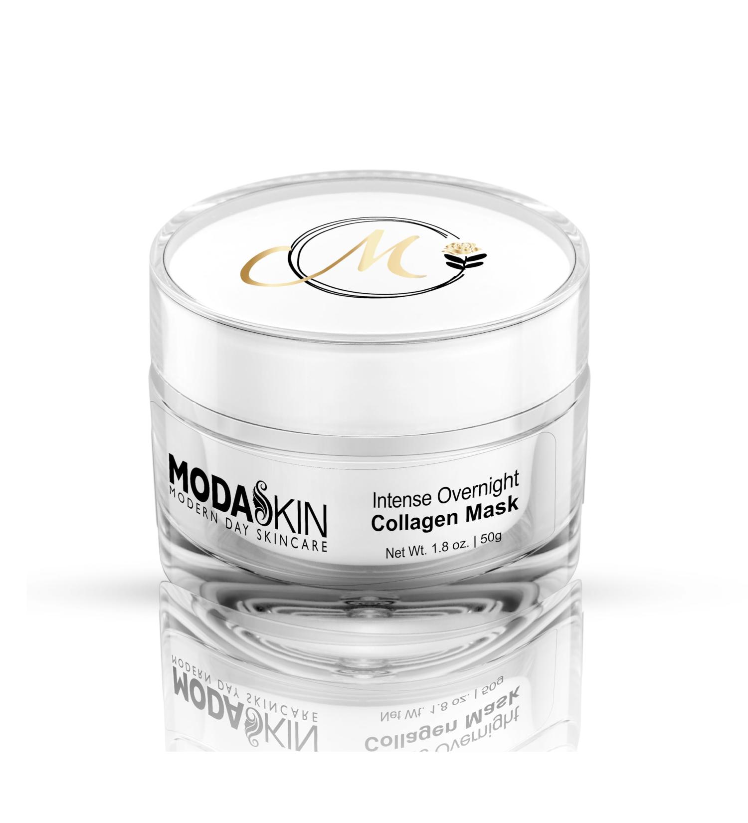 Intense Overnight Collagen Mask - Anti-Aging Skin Care Moisturizer & Plumping Gel for Wrinkles & Dry Skin - Buy Online on GoSupps.com