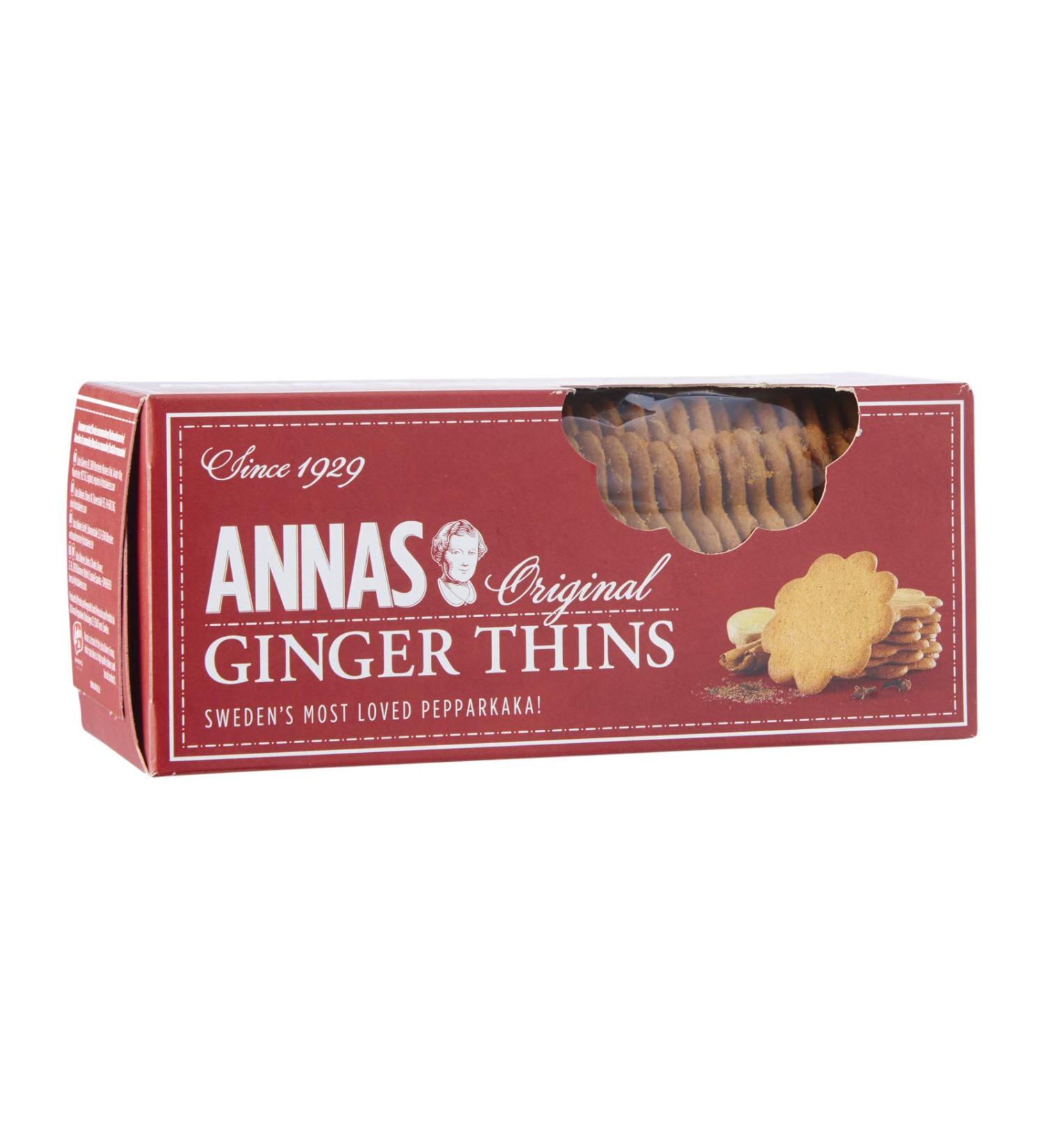 Annas Original Ginger Thins 150g