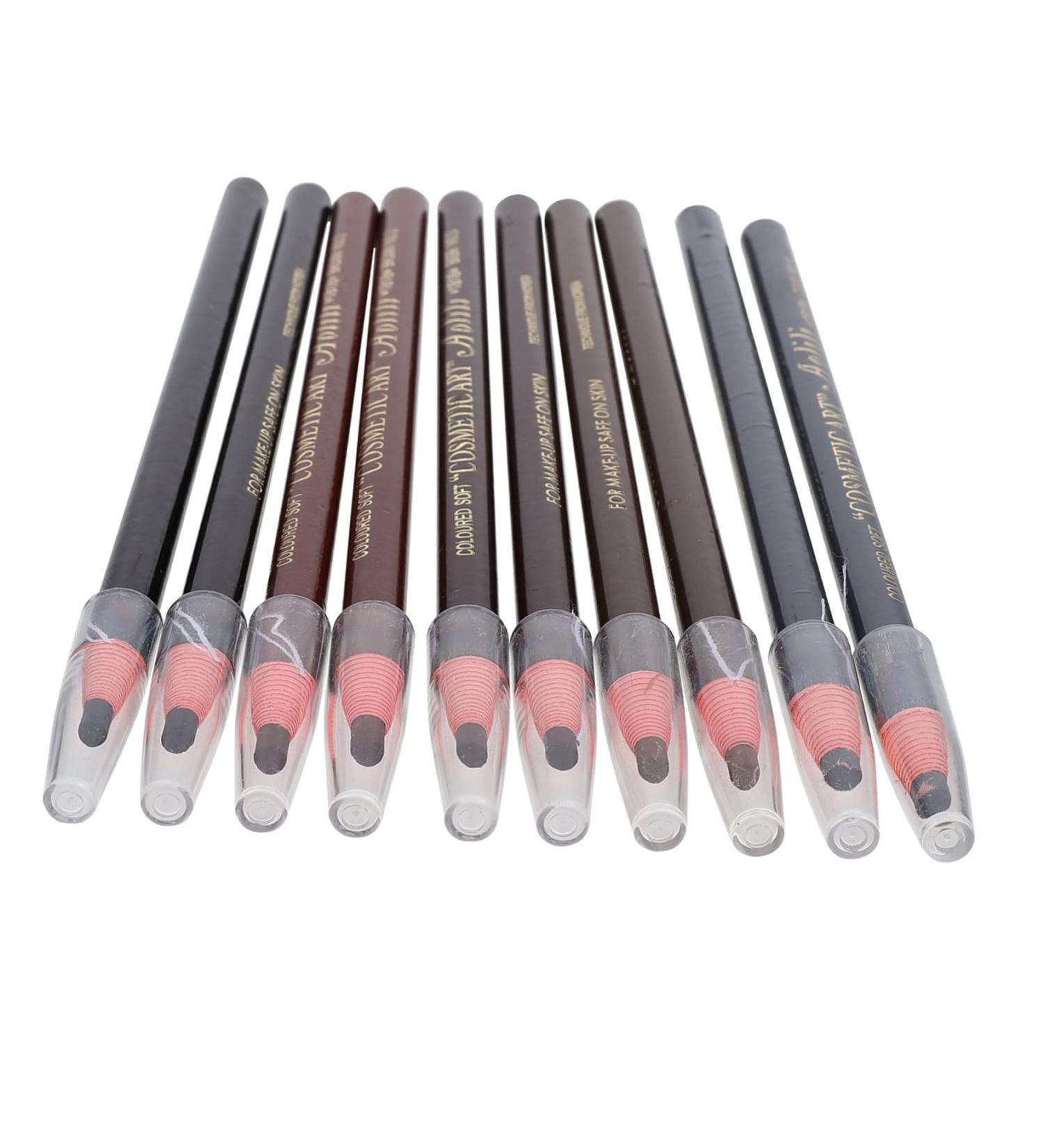 WOONEKY 10pcs Eyebrow Pencil Eye Brow Pencils for Women Peel- off Pencil Black Pencils Makeup Pencils Paper - Buy Online on GoSupps.com