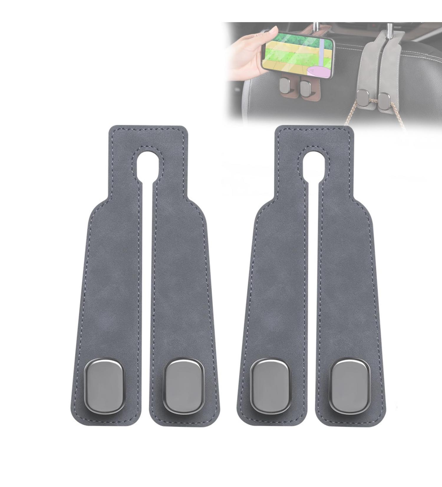 Car Seat Back Storage Hook Car Seat Hooks Car Seat Headrest Hooks for Purses and Bags Car Hook Seat Back Storage Hook Double Hook Holder for Convenient Storage (Grey) - Buy Online on GoSupps.com