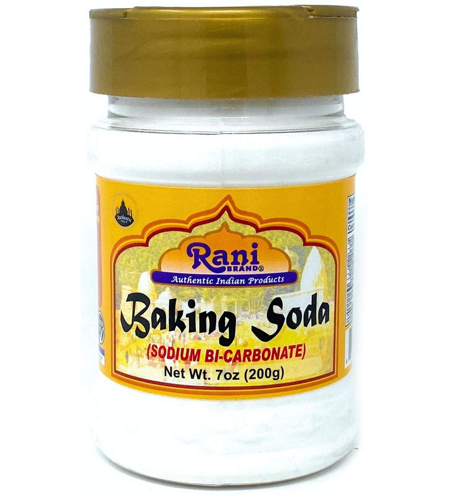 Rani Baking Soda (Sodium Bi-Carbonate) 7oz - Indian Origin, Non-GMO, Gluten-Friendly Baking Soda for Cooking - 1 PET Jar Pack - Buy Online on GoSupps.com