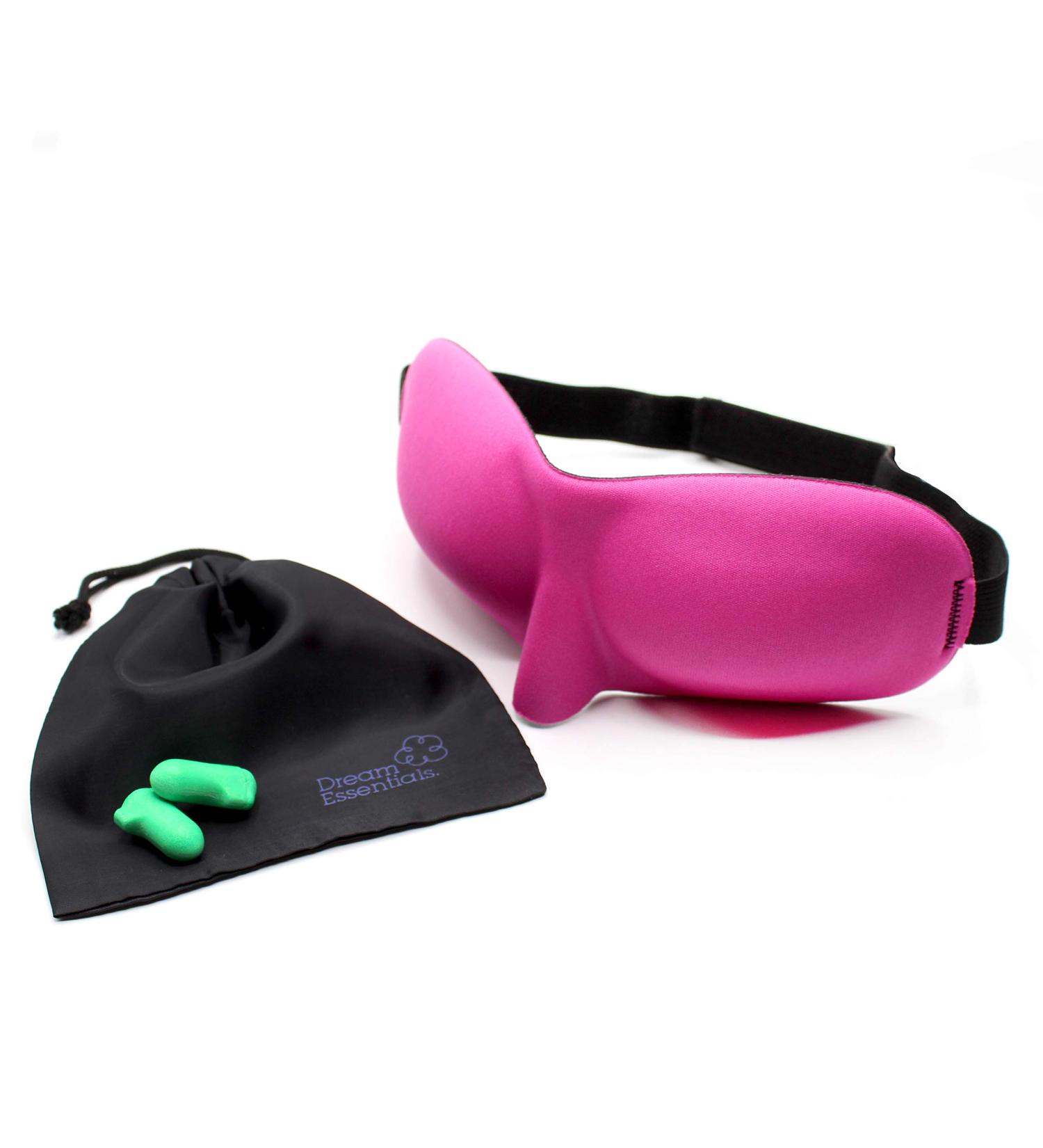 Wild Essentials Sweet Dreams Sleep Mask Kit - Pink with Travel Pouch and Earplugs - Buy Online on GoSupps.com