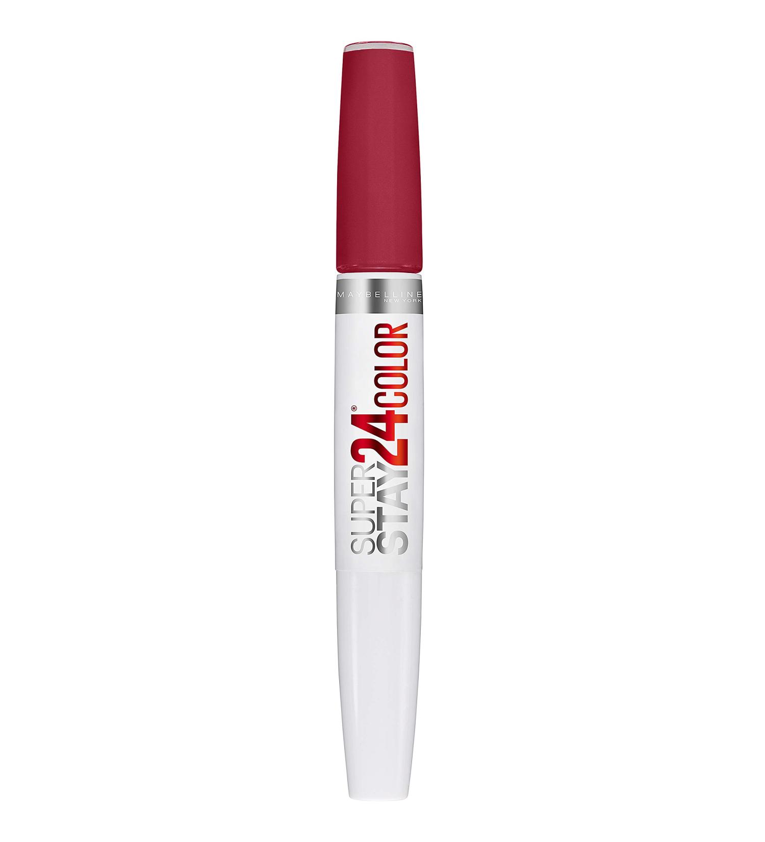 Maybelline Super Stay Lipstick 870 Optic Ruby Red 22g - Long Lasting Smile Brighter Formula - Buy Online on GoSupps.com