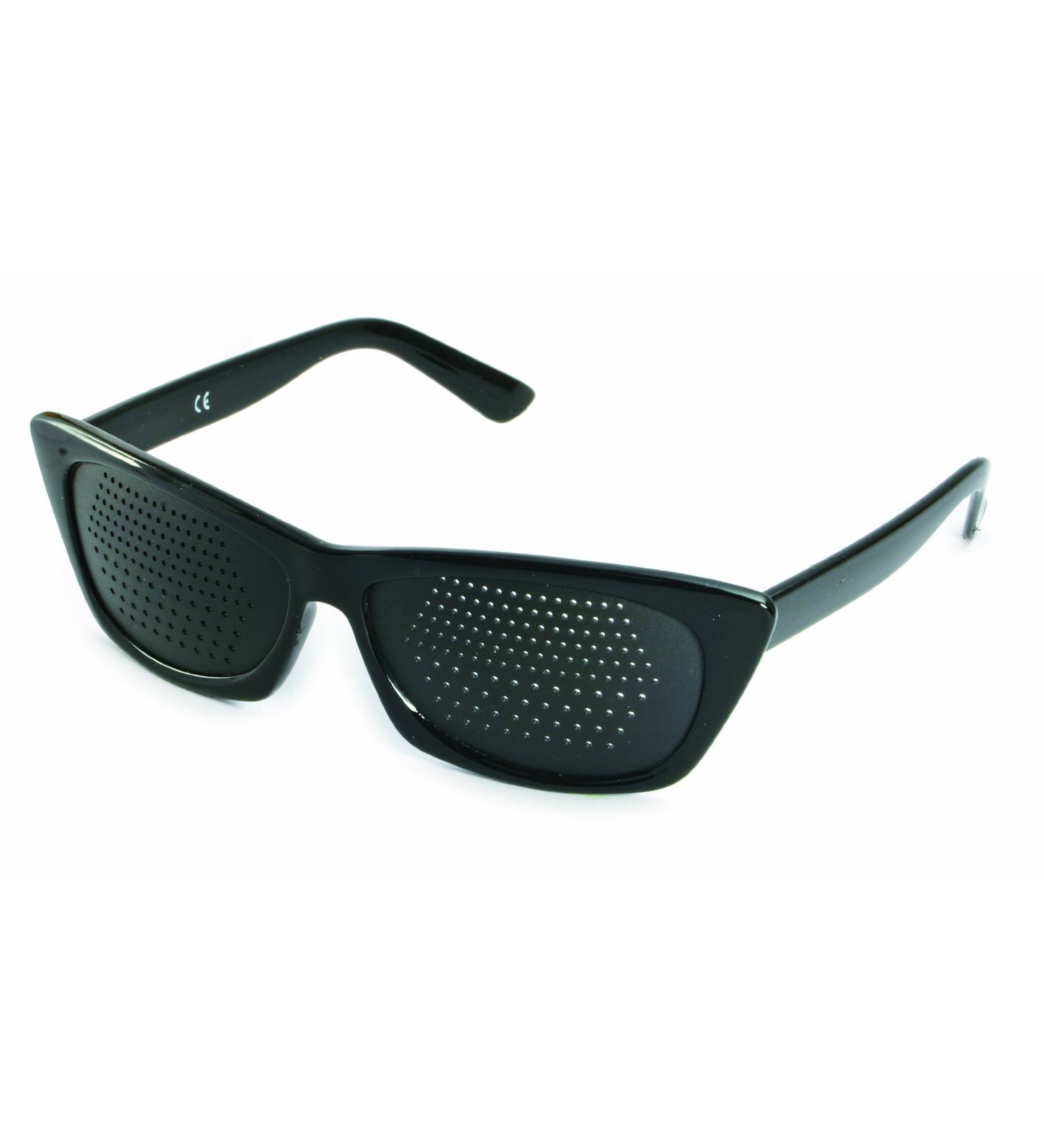 Pinhole glasses 415-FSB - bifocal pinhole - black