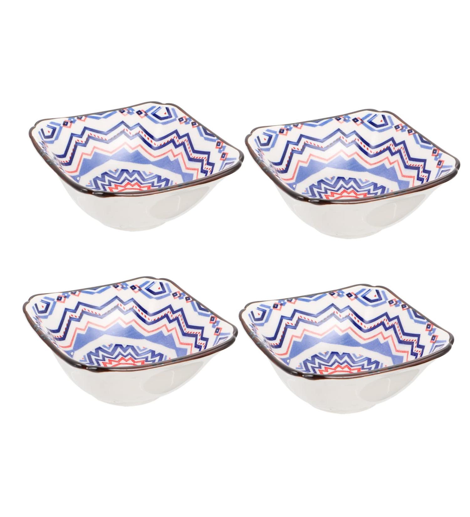 Zerodeko 4pcs Sauce Dish Pasta Plates Dip Bowls Saucer Plates Container for Food Ceramic Dipping Dish Snack Dish Salad Containers Wasabi Sauce Bowls Ceramics Vintage Seasoning - Buy Online on GoSupps.com
