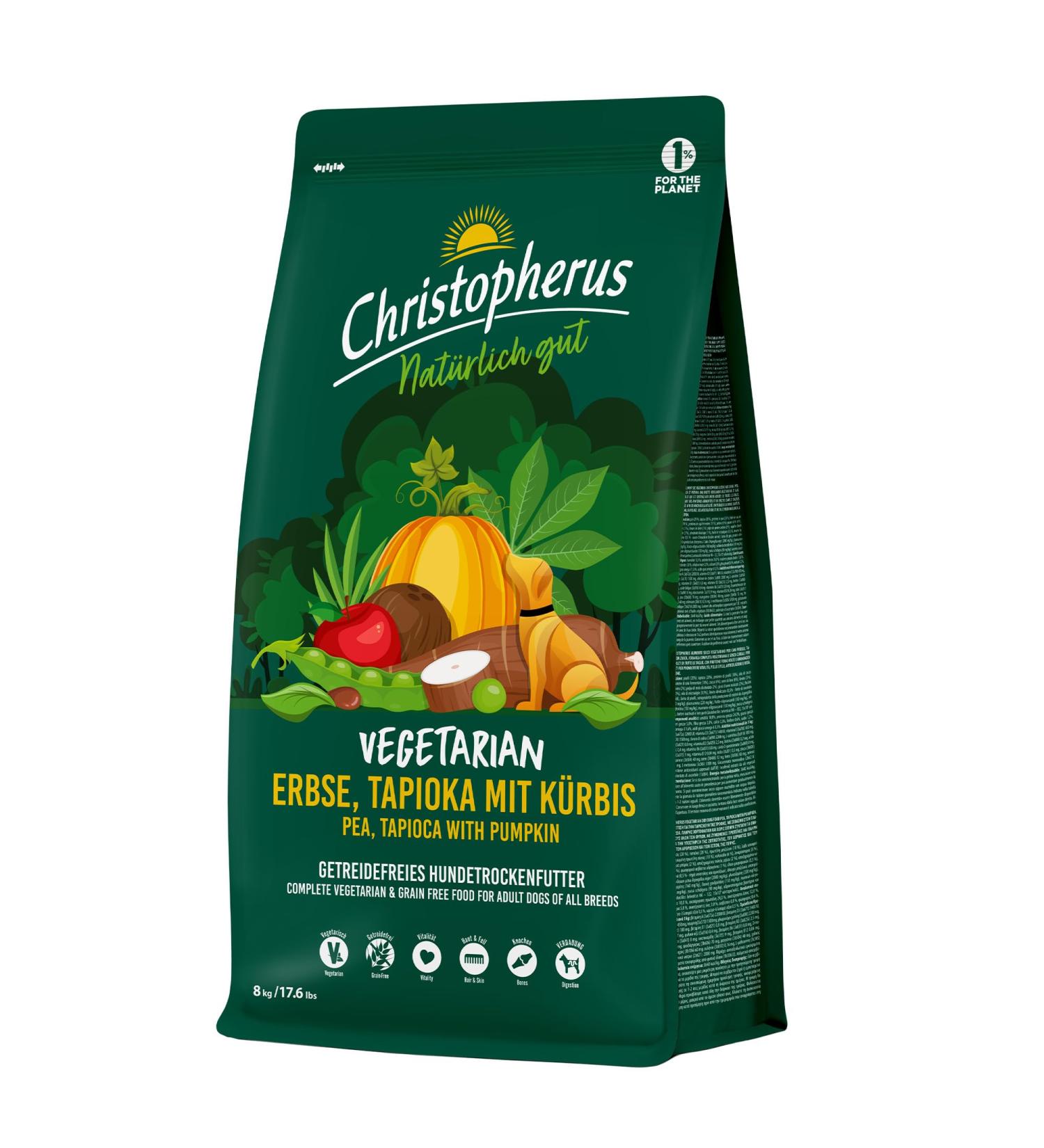 Christopherus Vegetarian Peas Tapioca with Pumpkin 8 kg - Buy Online on GoSupps.com