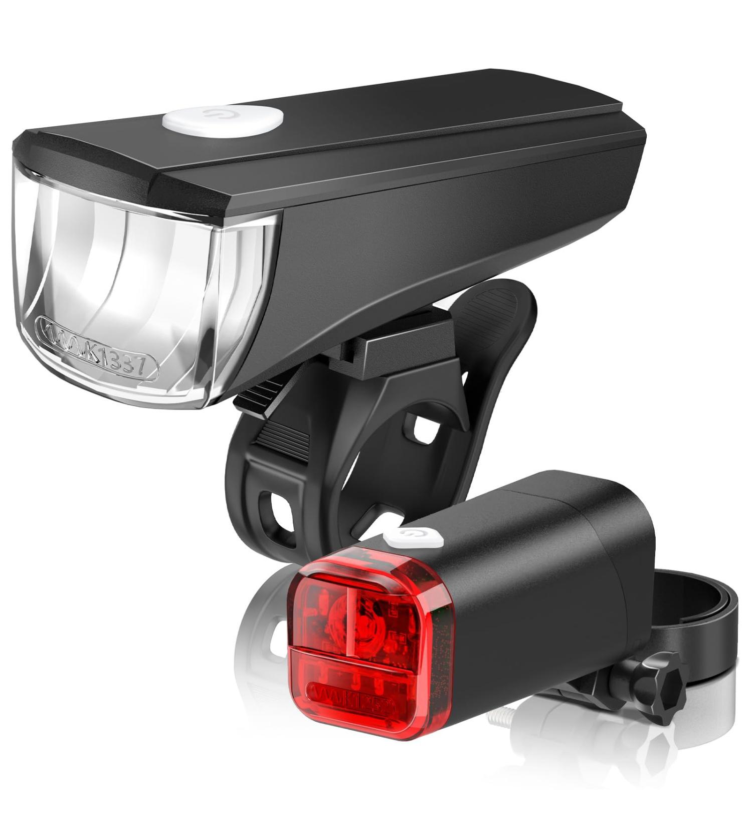 STVZO Approved Bicycle Light Set Waterproof LED Front & Rear Bike Lights (Battery Not Included) for Ultimate Safety - Buy Online on GoSupps.com