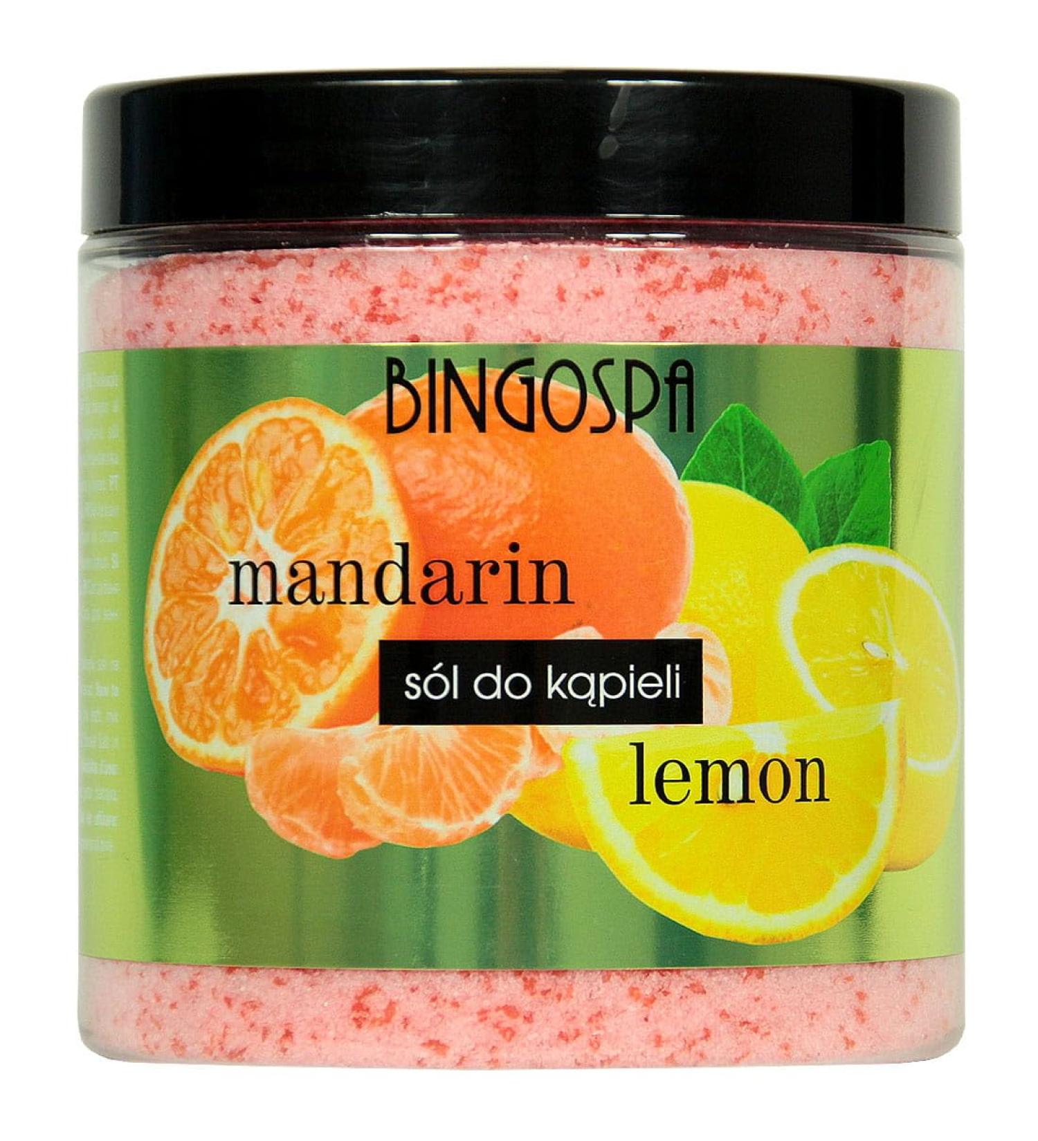 Sels de bain mandarine et citron 900 g BINGOSPA