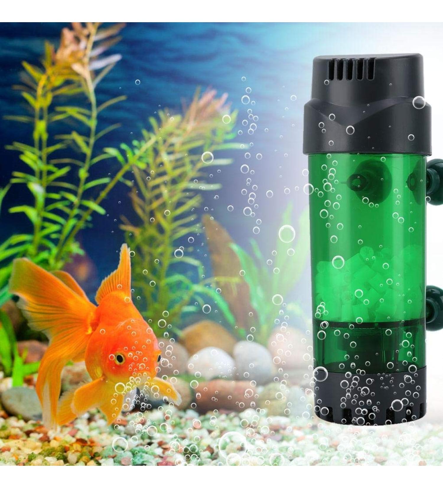 PSPSOPS Vertebral Layer Double Biochemical Sponge Filter - High-Efficiency Aquarium Filter with Suction Cup (20x9x7.5 cm) for Crystal Clear Water - Buy Online on GoSupps.com