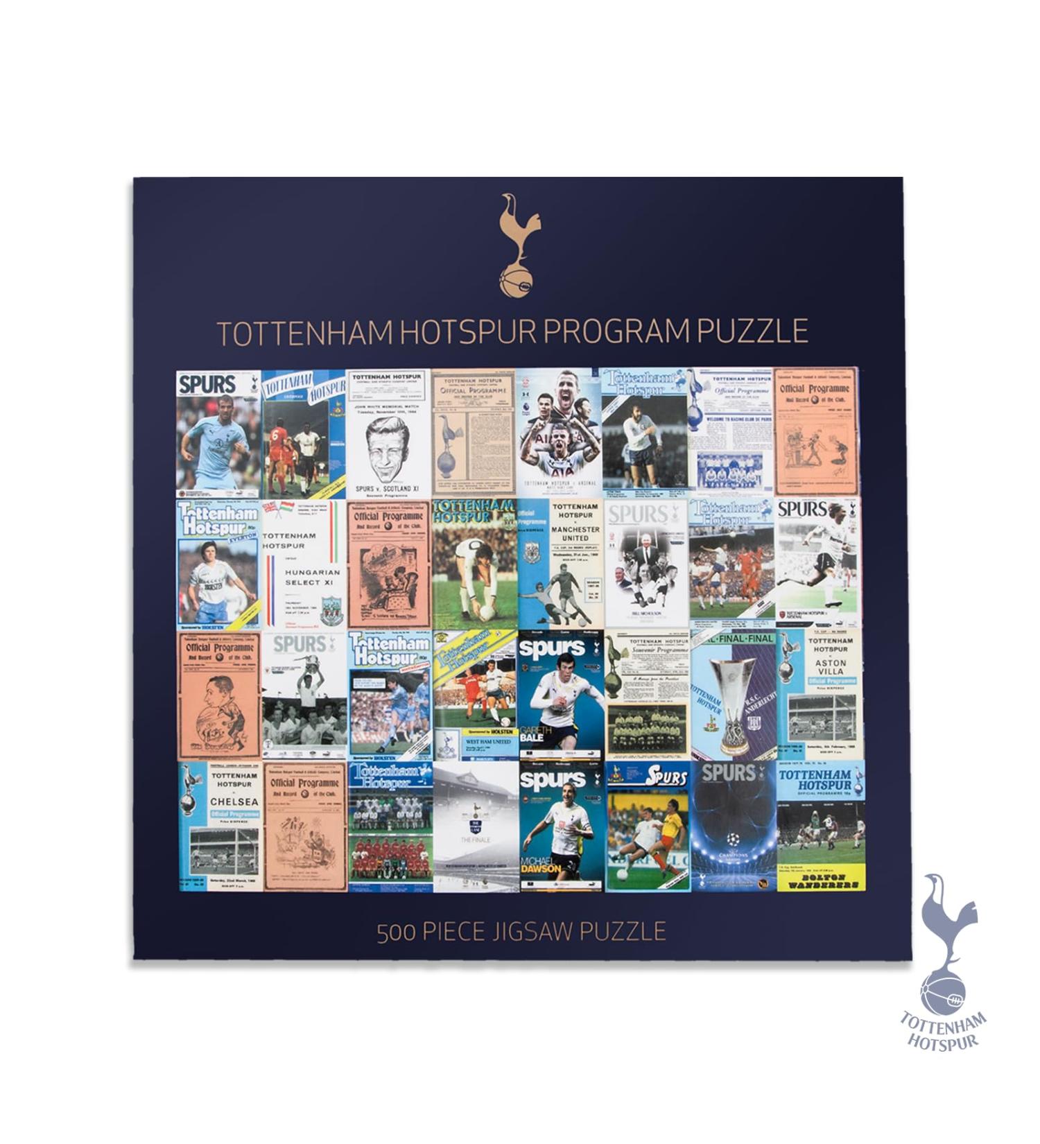 Spurs Retro Programme Jigsaw 500 Pieces - Official Tottenham Hotspur Merchandise