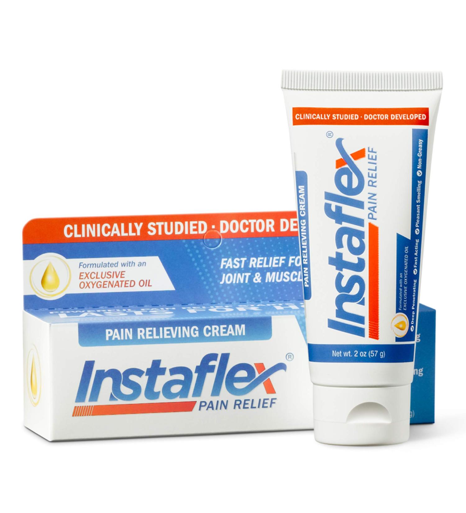 Instaflex Pain Relieving Cream 2 oz - Fast Relief for Aches & Soreness - Buy Online on GoSupps.com