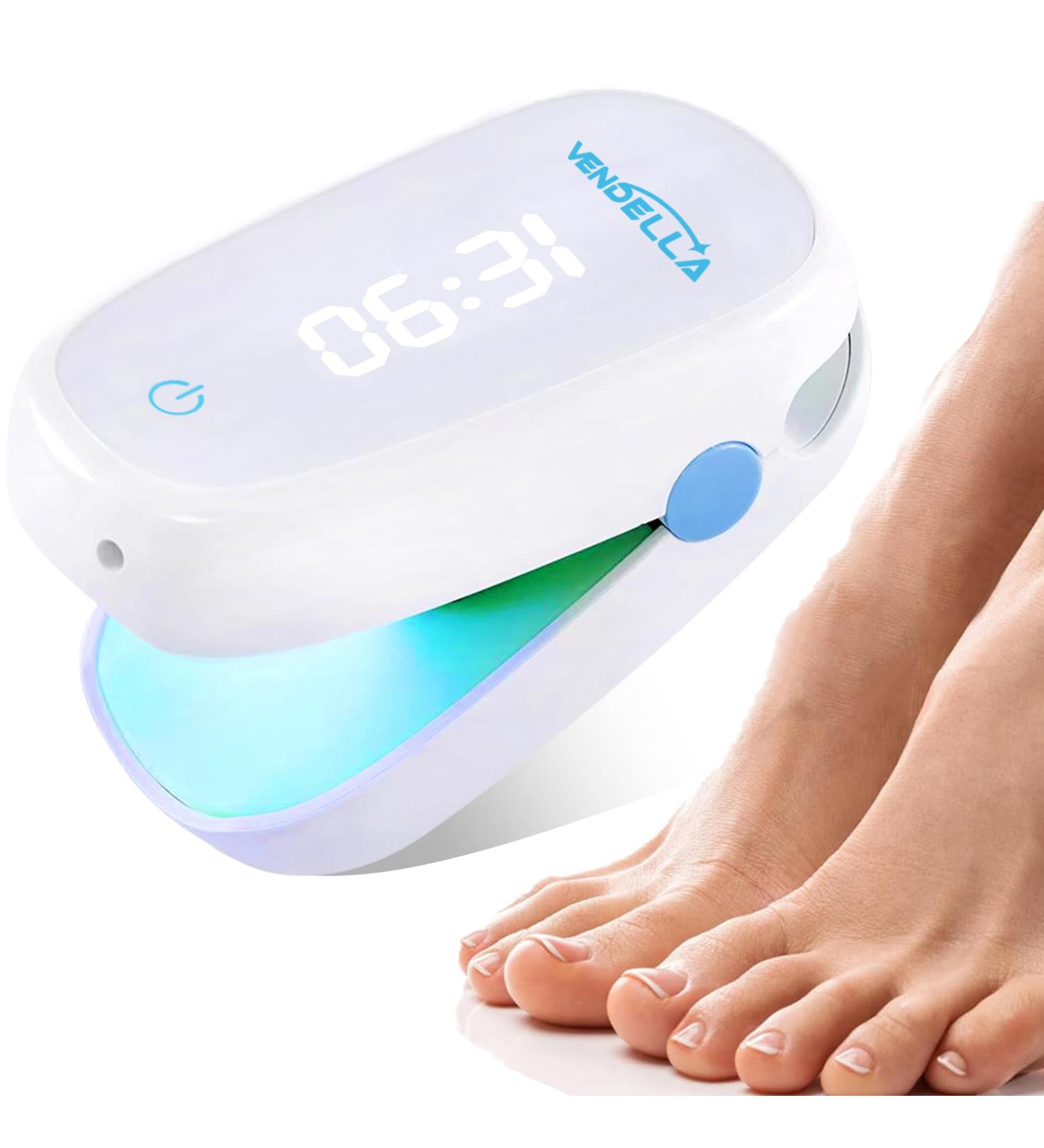 VENDELLA Nail Fungus Laser Treatment Device Portable Light Therapy Fungus Nail Treatment Toenail Fungus Treatment with Blue & Infrared Light Home-Use for Damaged Discolored Thickened Fingernails - Buy Online on GoSupps.com